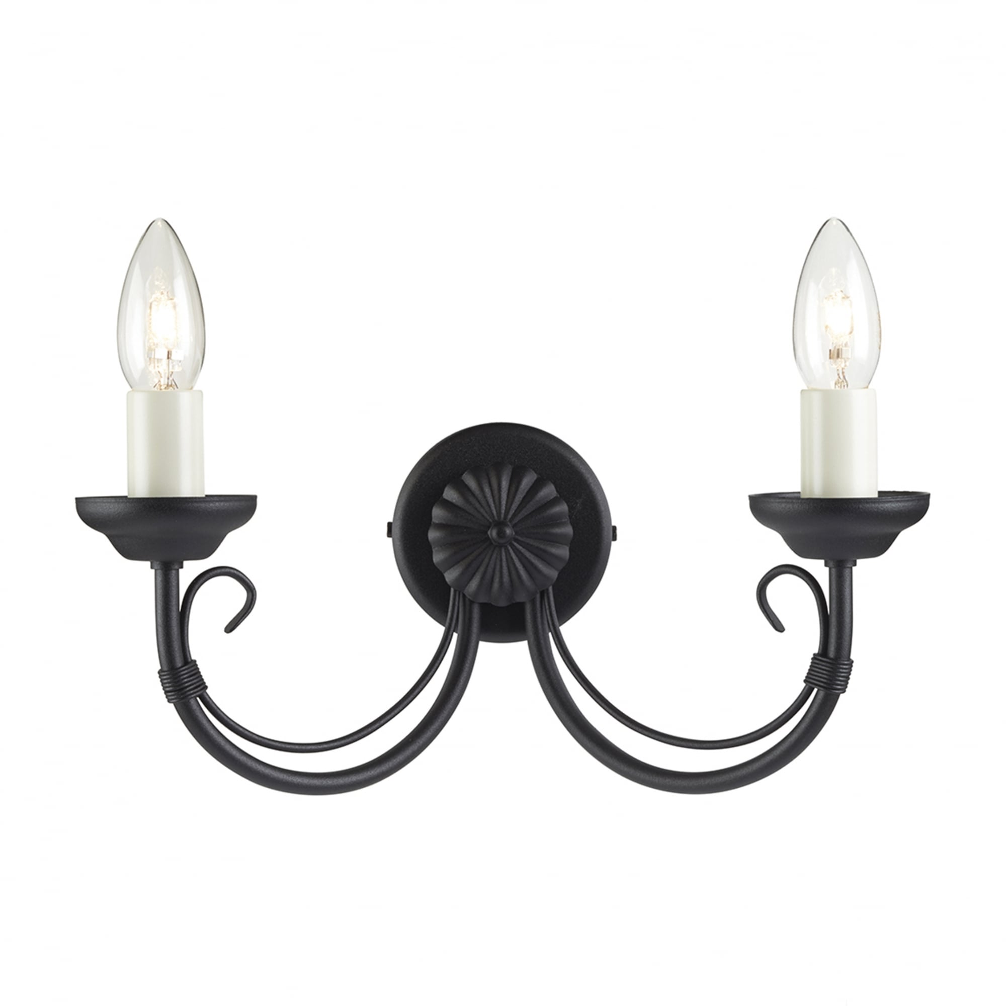 Elstead Chartwell 2 Light Wall Light - Black