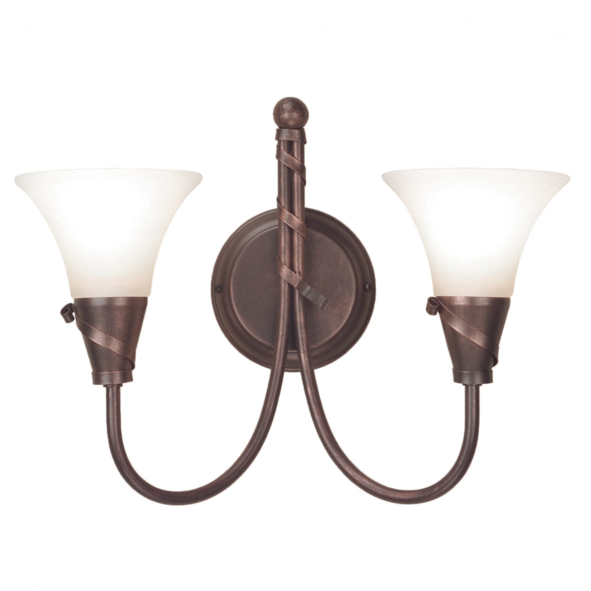 Elstead Emily 2 Light Wall Light - Copper Patina