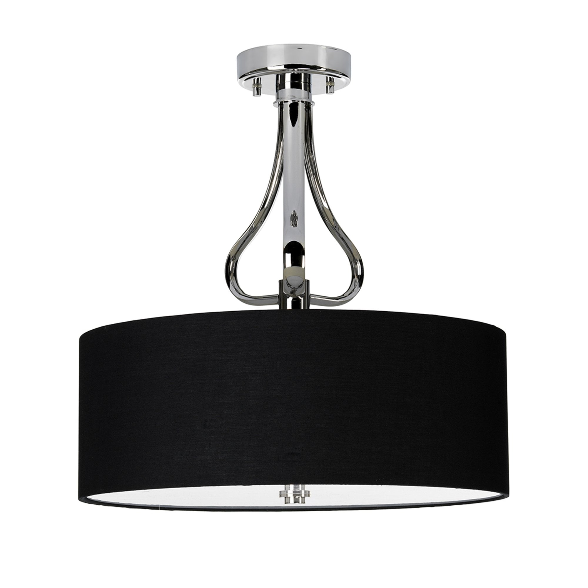Elstead Falmouth 3 Light Bathroom Semi-Flush Fitting - Polished Chrome