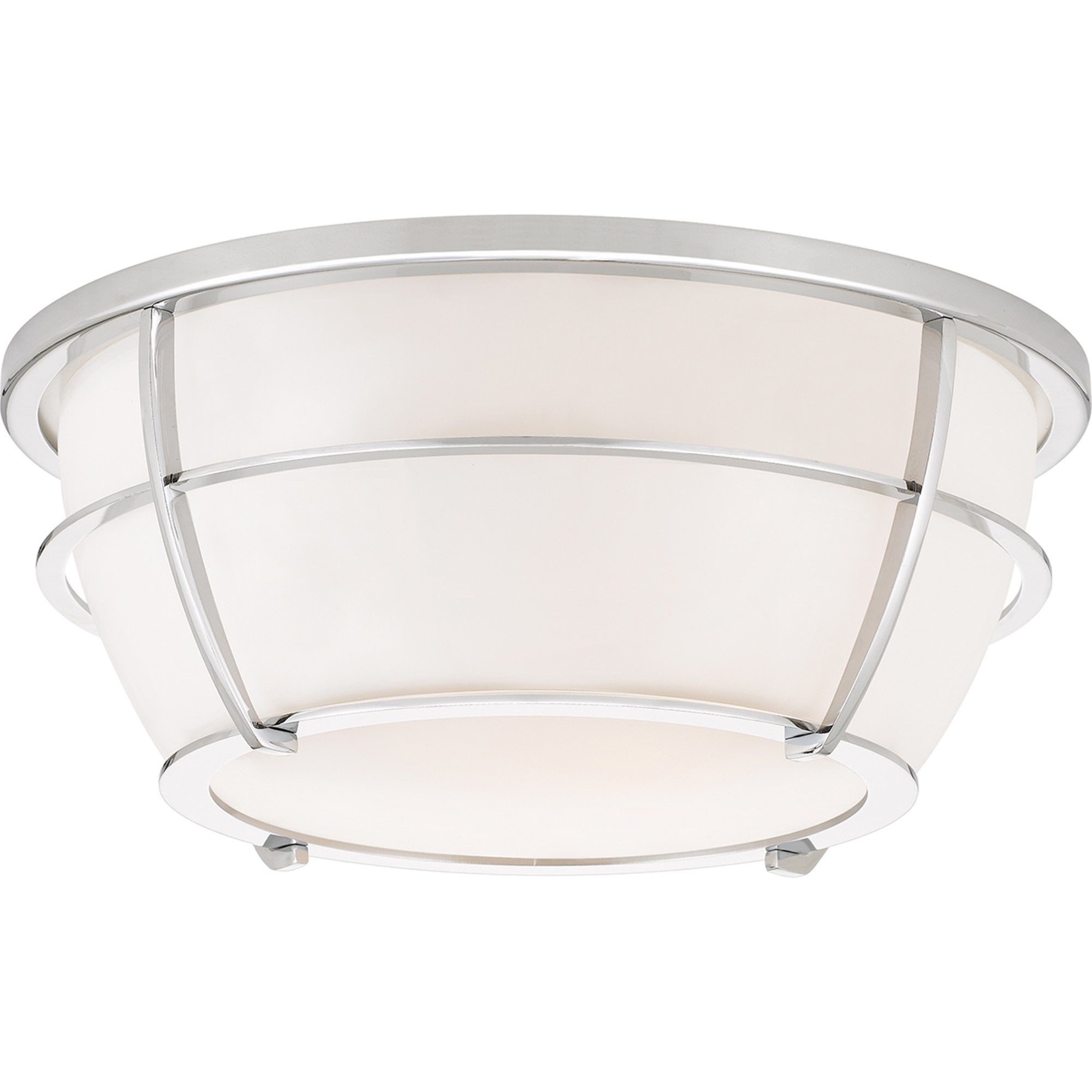 Quoizel Chance 2 Light Bathroom Flush Fitting - Polished Chrome