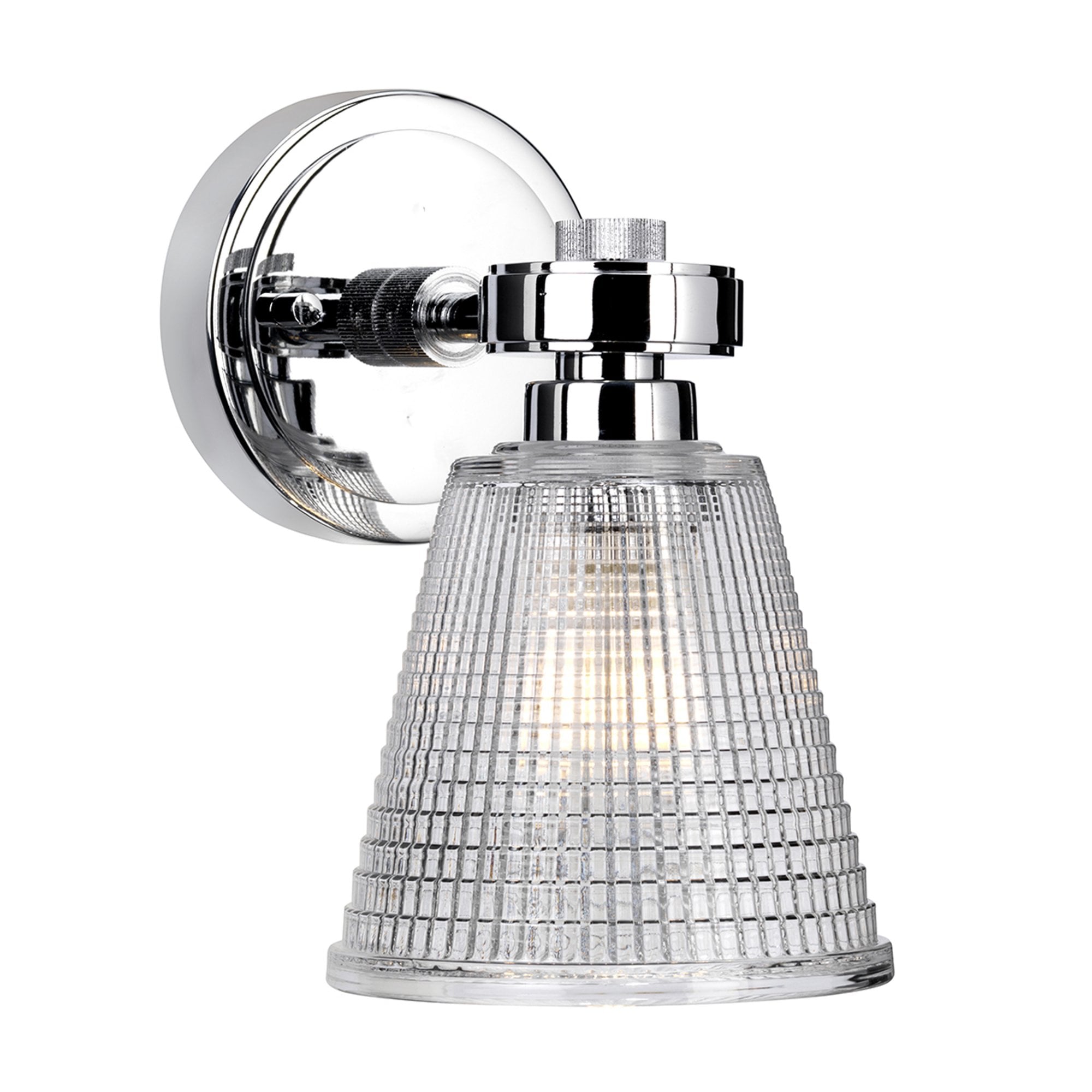 Elstead Gunnislake Single Bathroom Wall Light - Polished Chrome