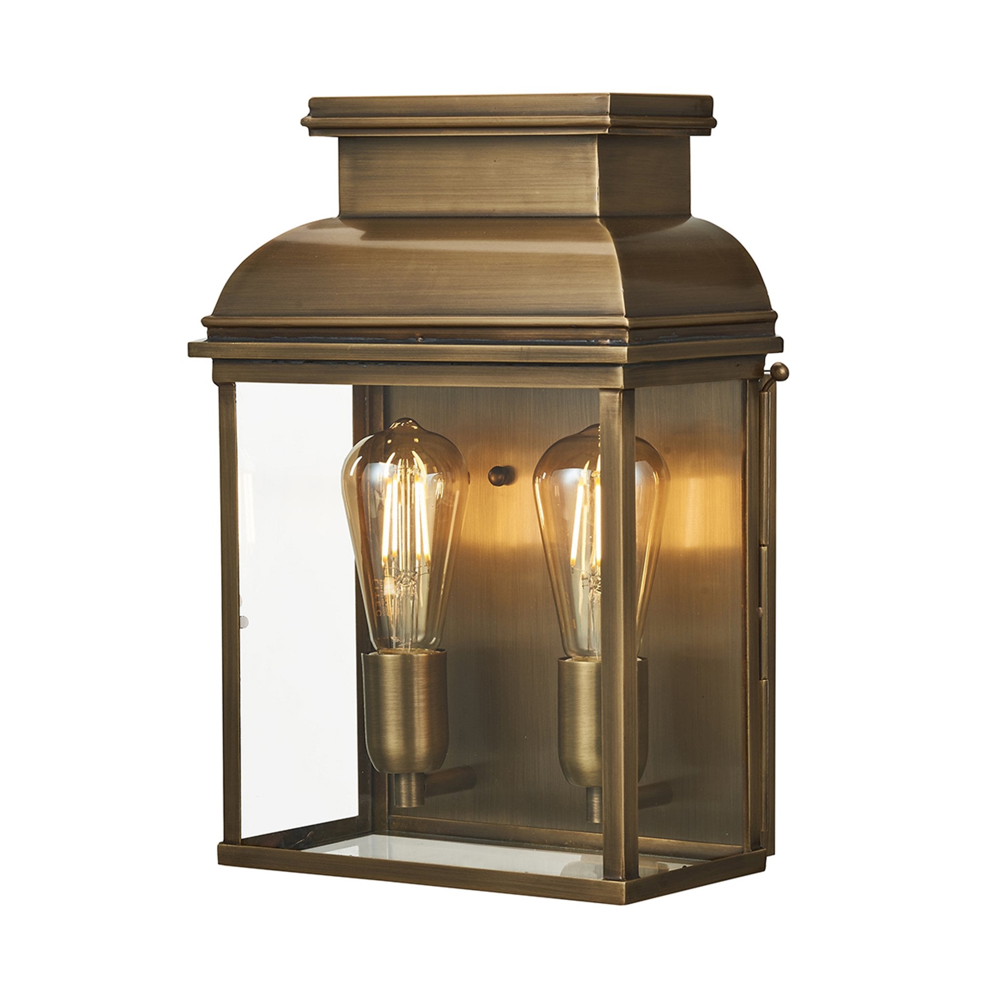Elstead Old Bailey 2 Light Large Wall Lantern - Aged Brass