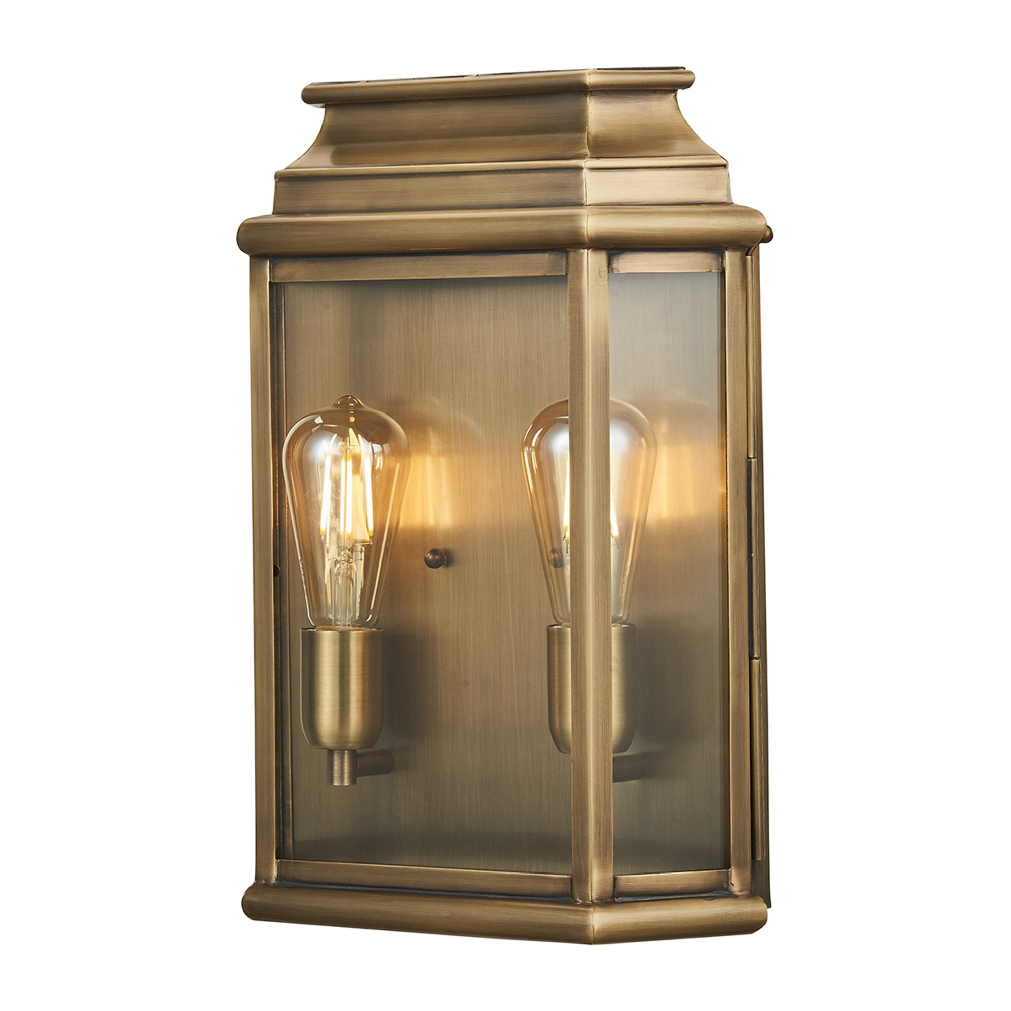 Elstead St Martins 2 Light Large Wall Lantern - Aged Brass