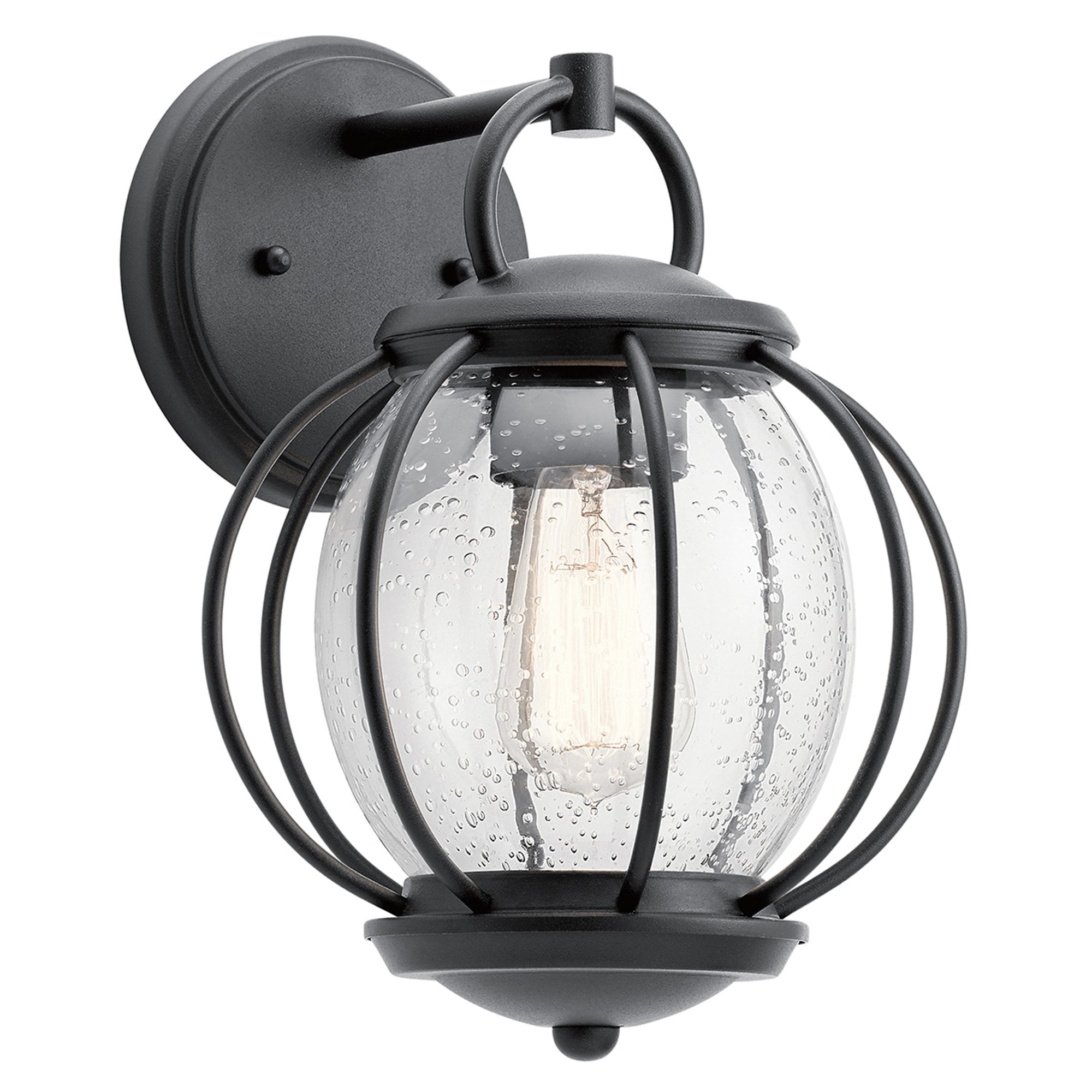 Kichler Vandalia Single Wall Lantern - Textured Black