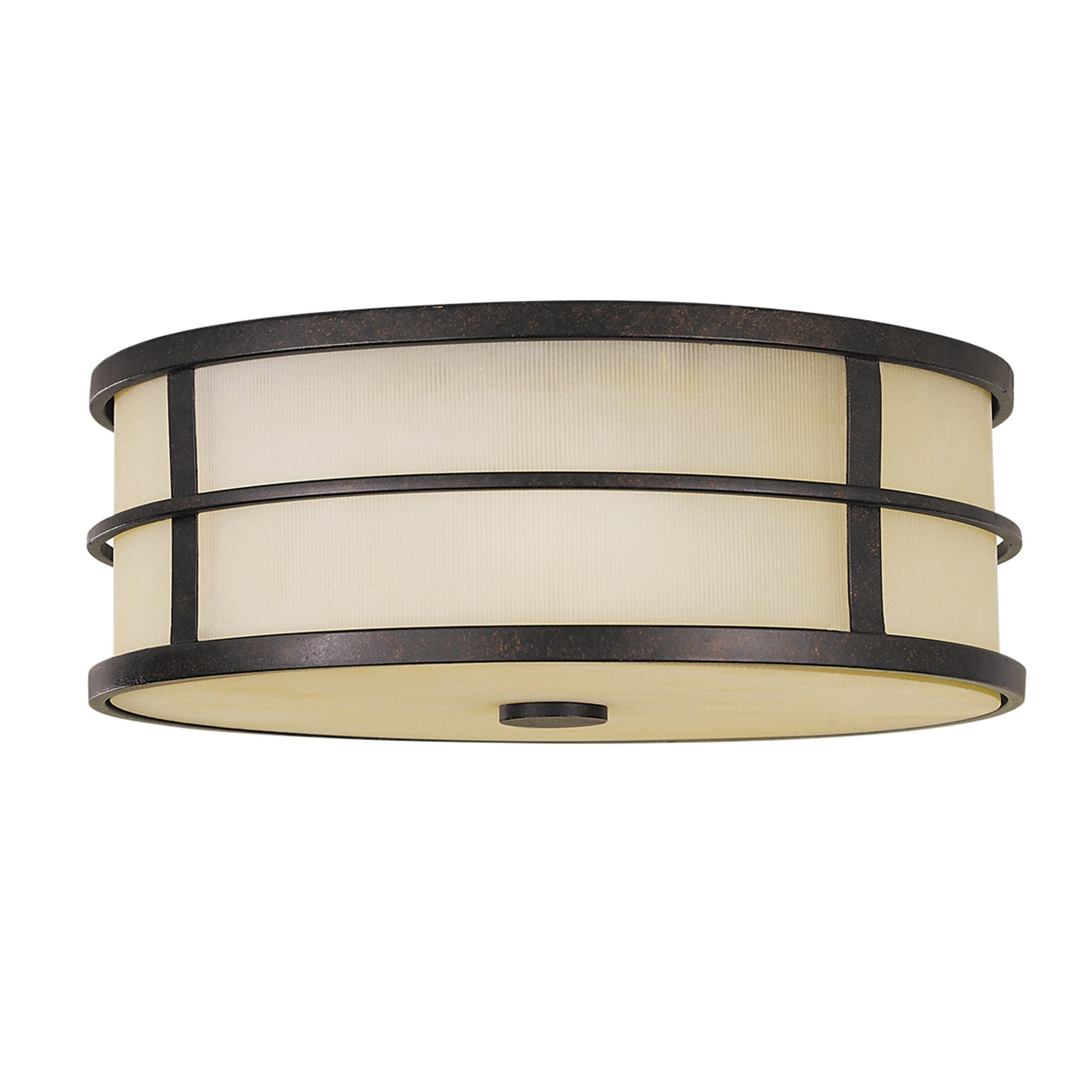 Feiss Fusion 3 Light Flush Fitting - Grecian Bronze