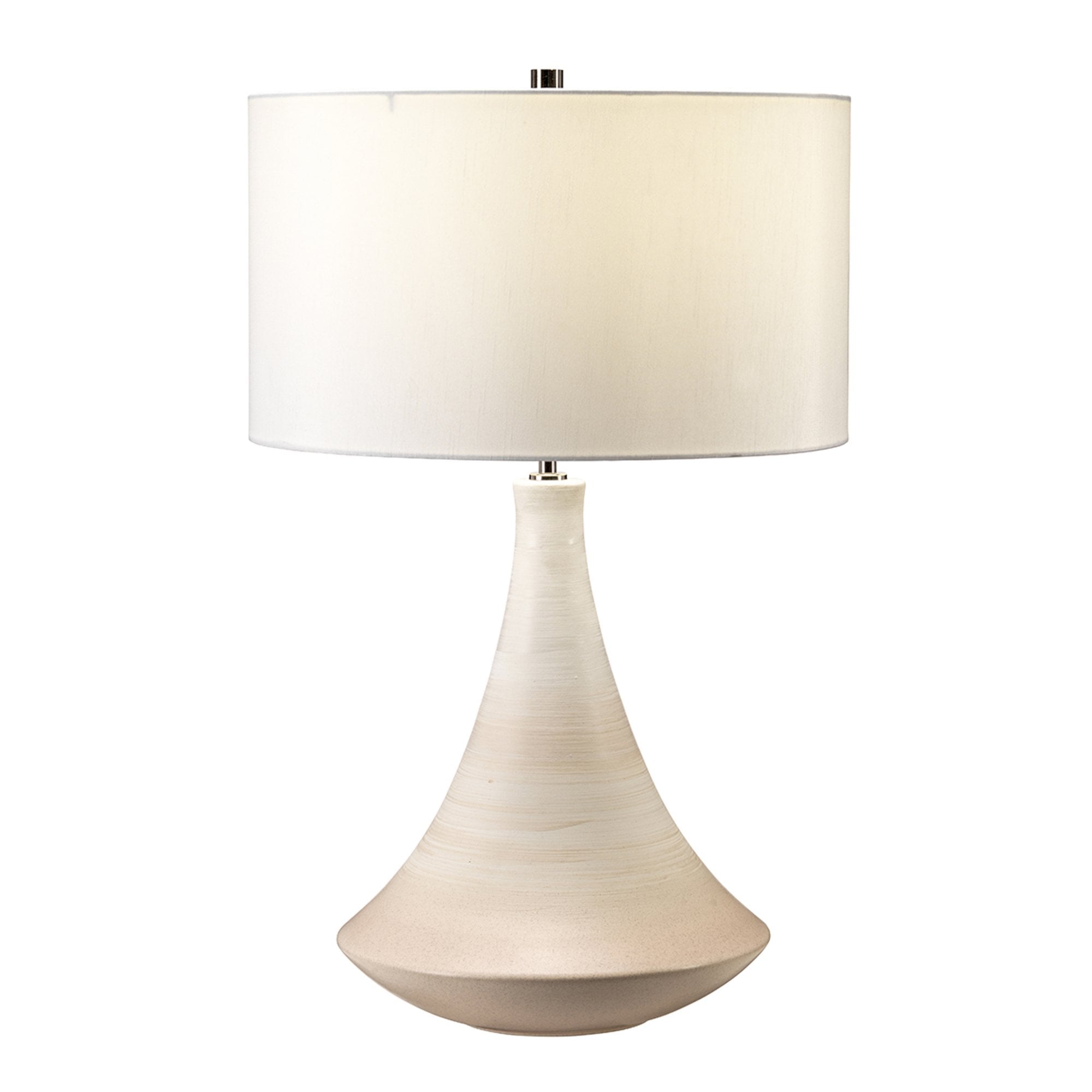 Elstead Pinner Single Table Lamp - Subtle Pink & Matt Cream