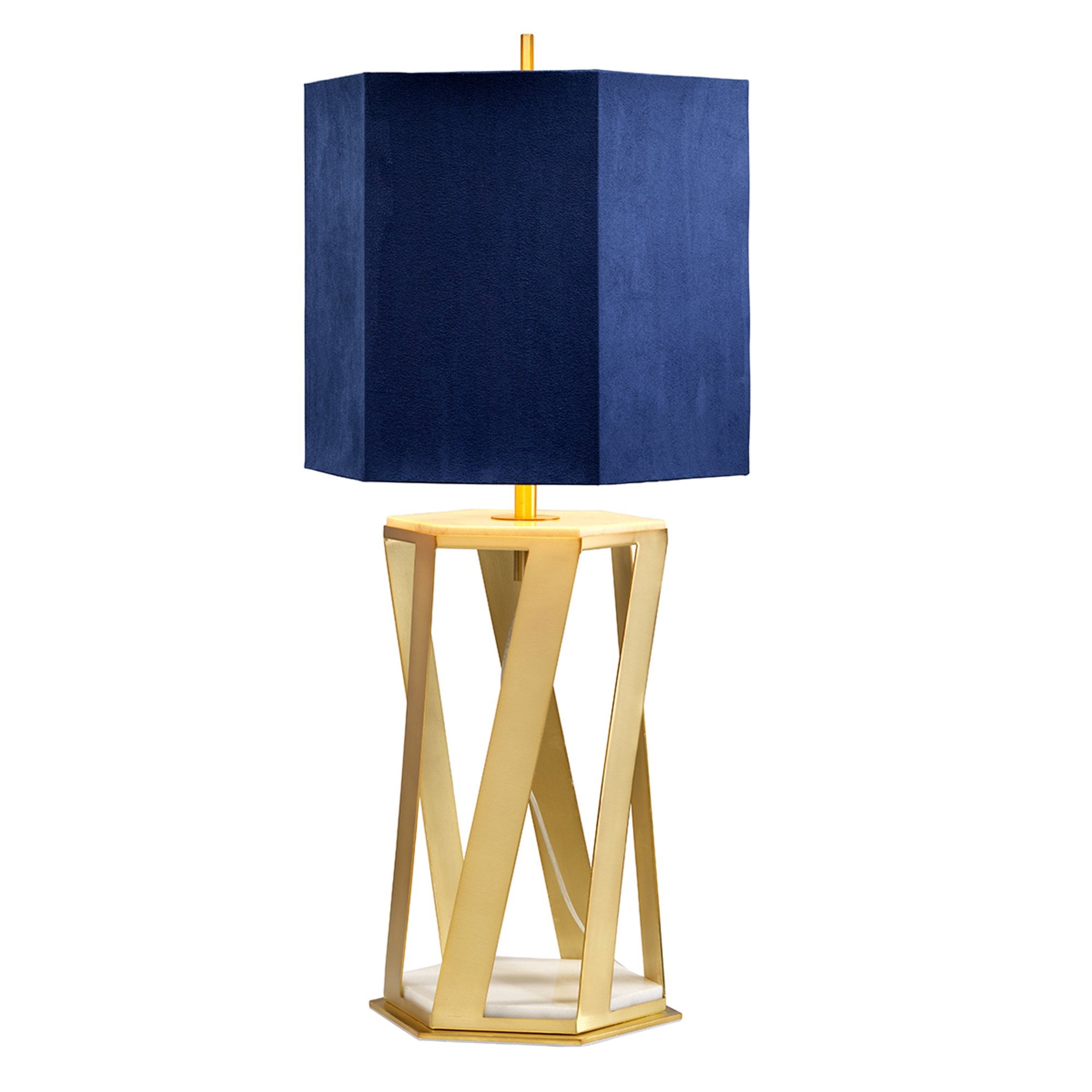 Elstead Apollo Single Table Lamp - Brushed Brass