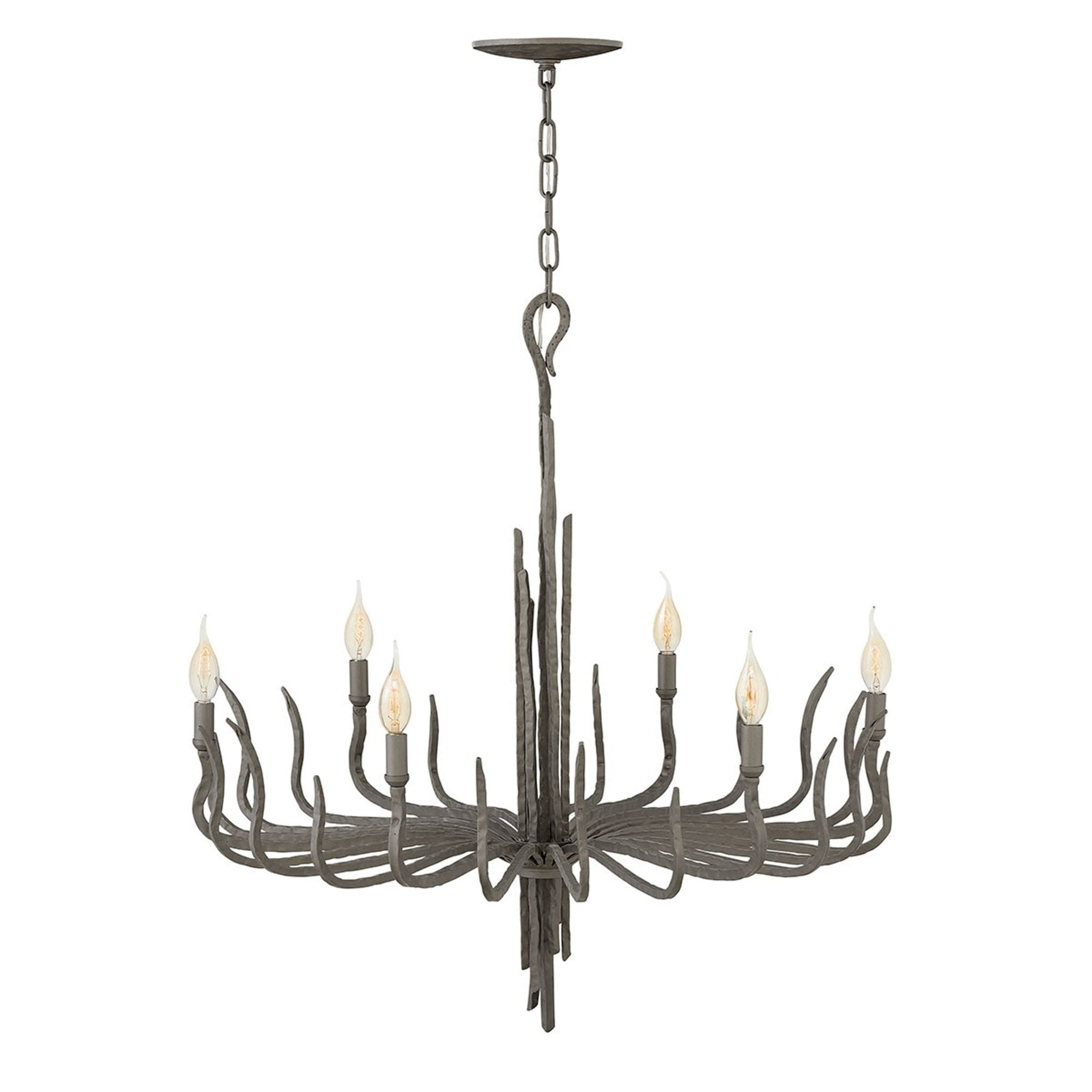 Hinkley Spyre 6 Light Chandelier - Metallic Matte Bronze