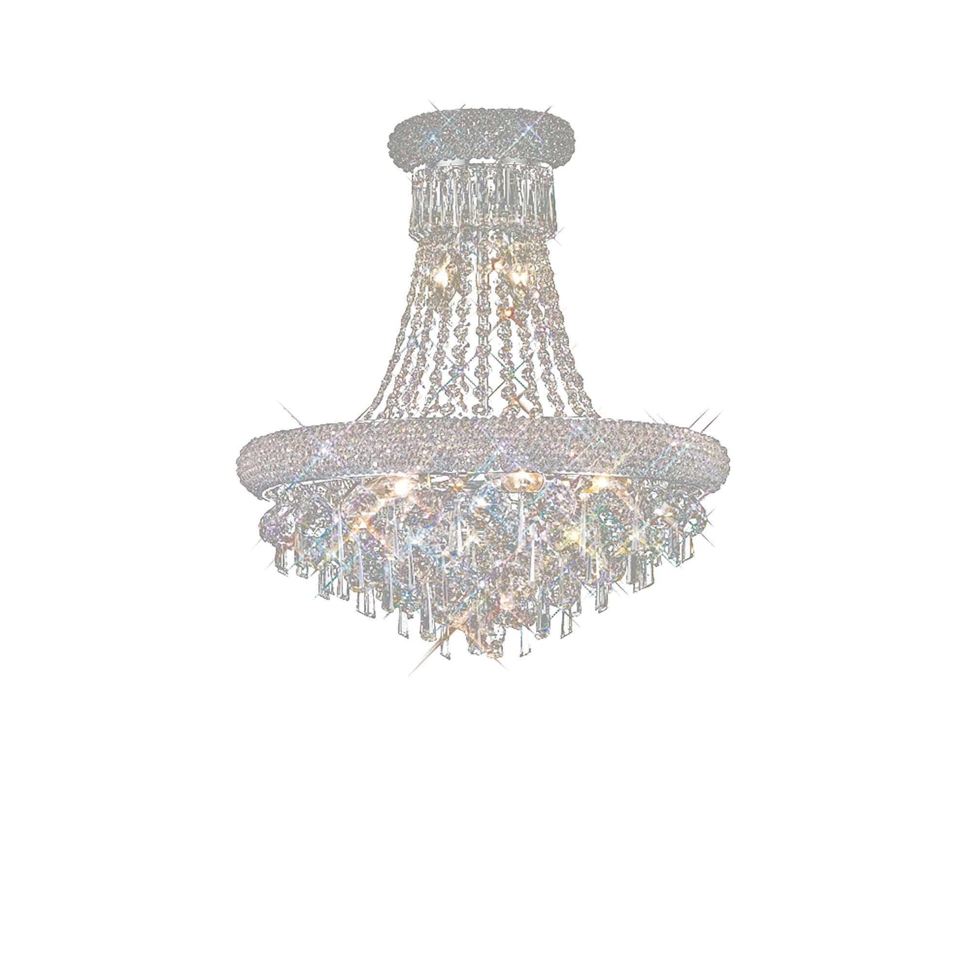 Diyas Alexandra 9 Light Pendant - Polished Chrome & Crystal