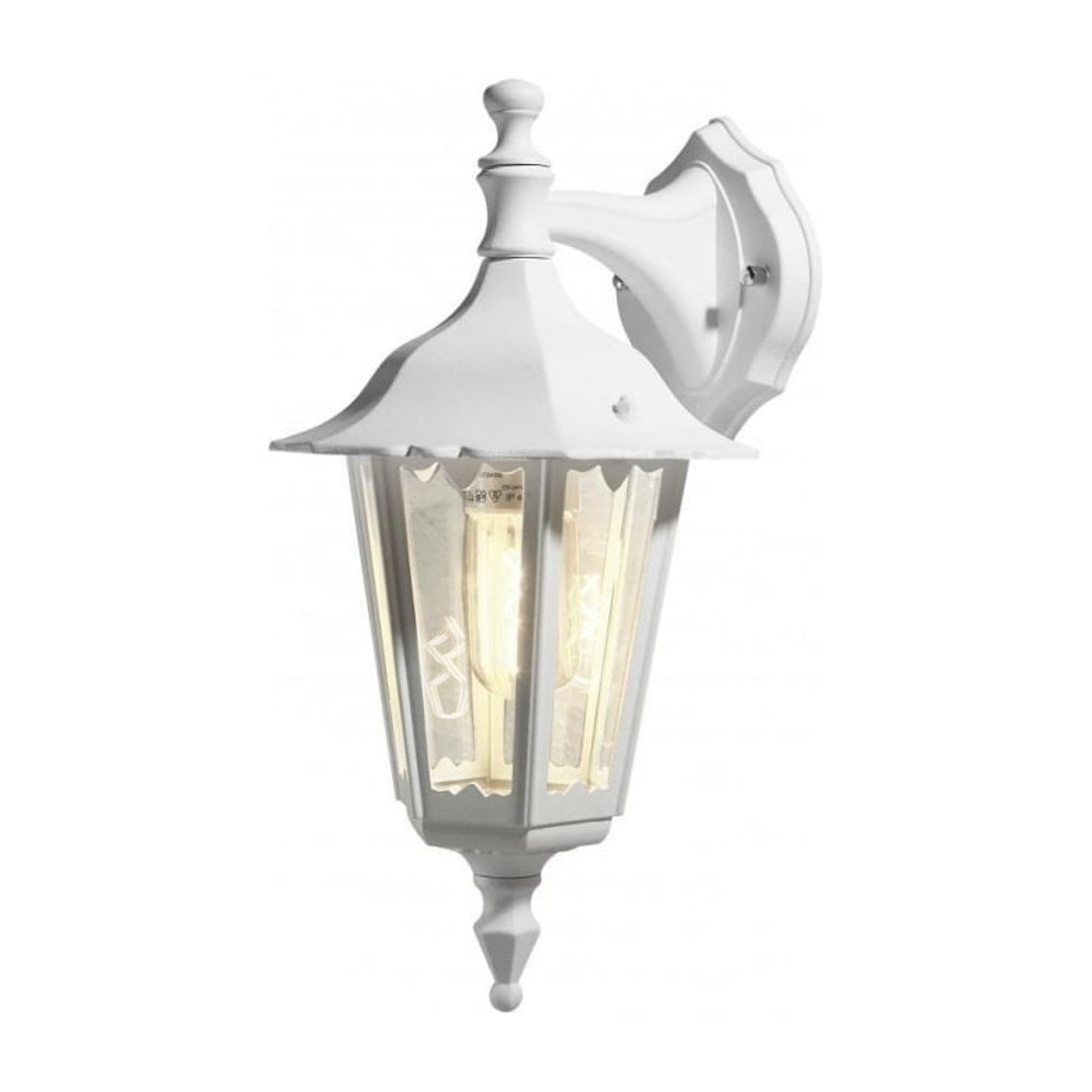 Konstsmide Firenze 39cm Down Wall Light - Matt White