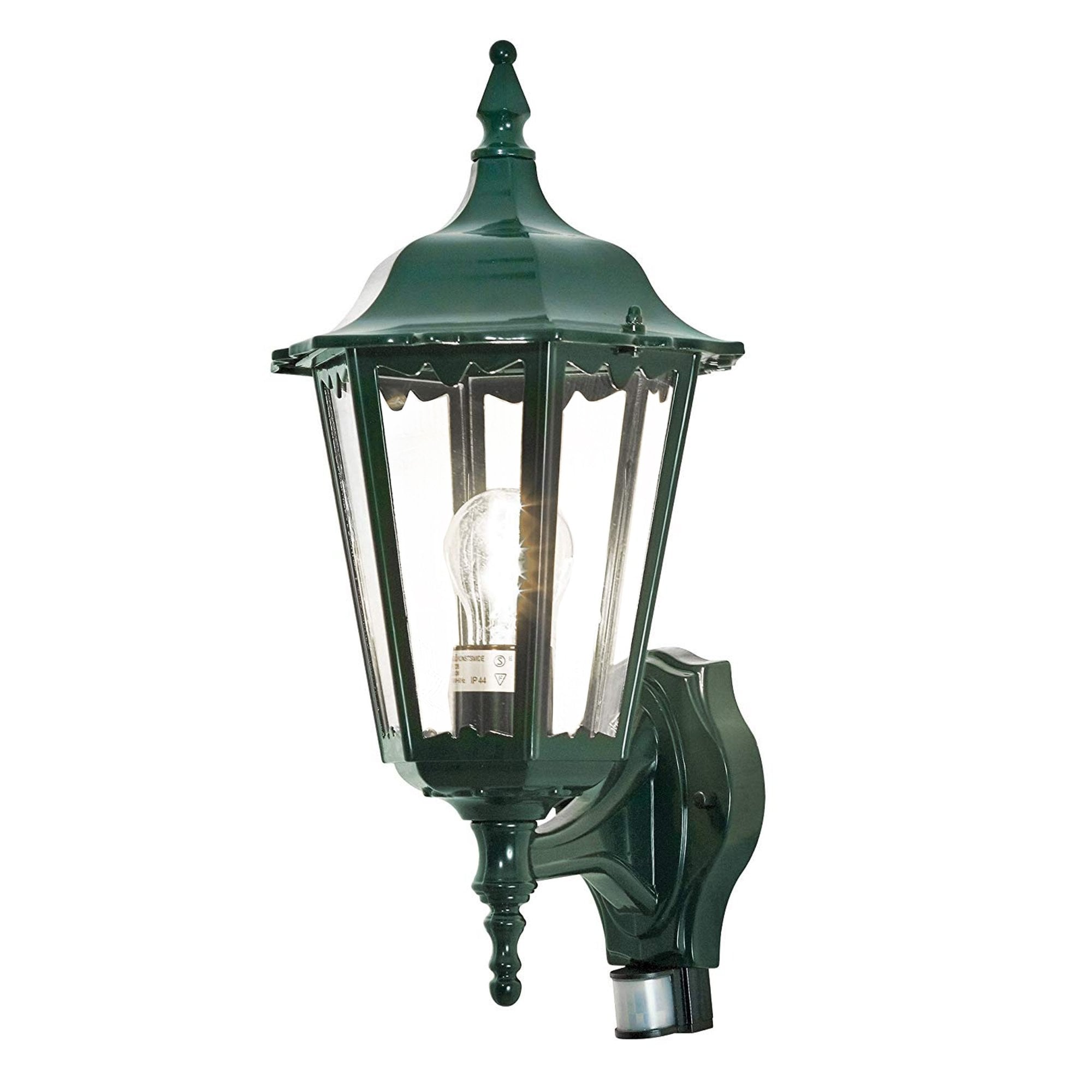 Konstsmide Firenze Up Wall Light With PIR - Green