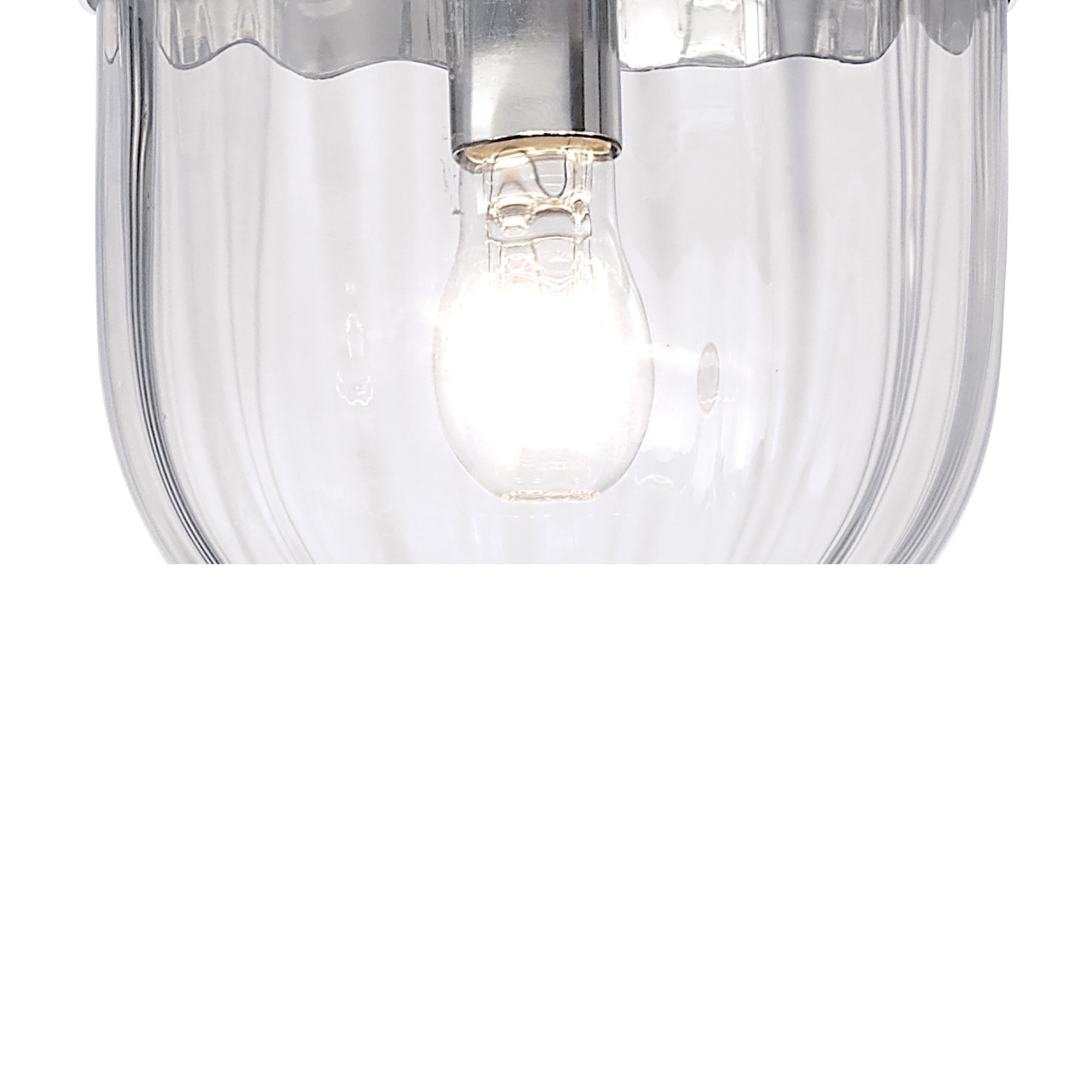 Diyas IL31071 Aubrey Pendant 1 Light Polished Chrome/Glass