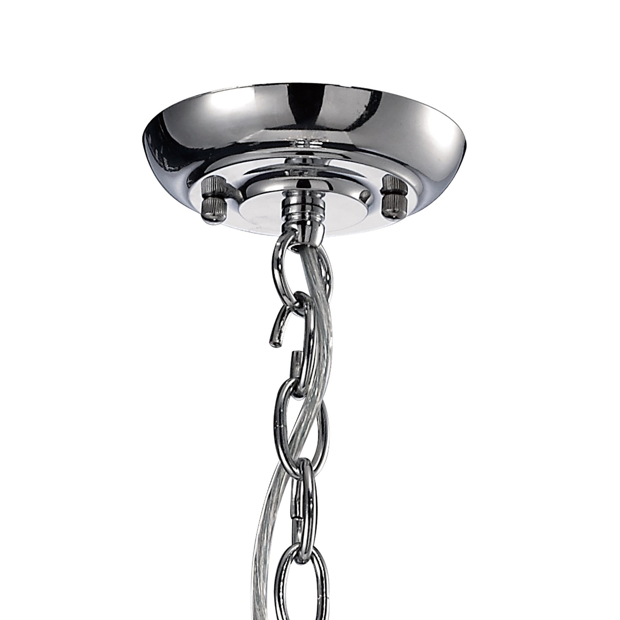 Diyas IL31071 Aubrey Pendant 1 Light Polished Chrome/Glass