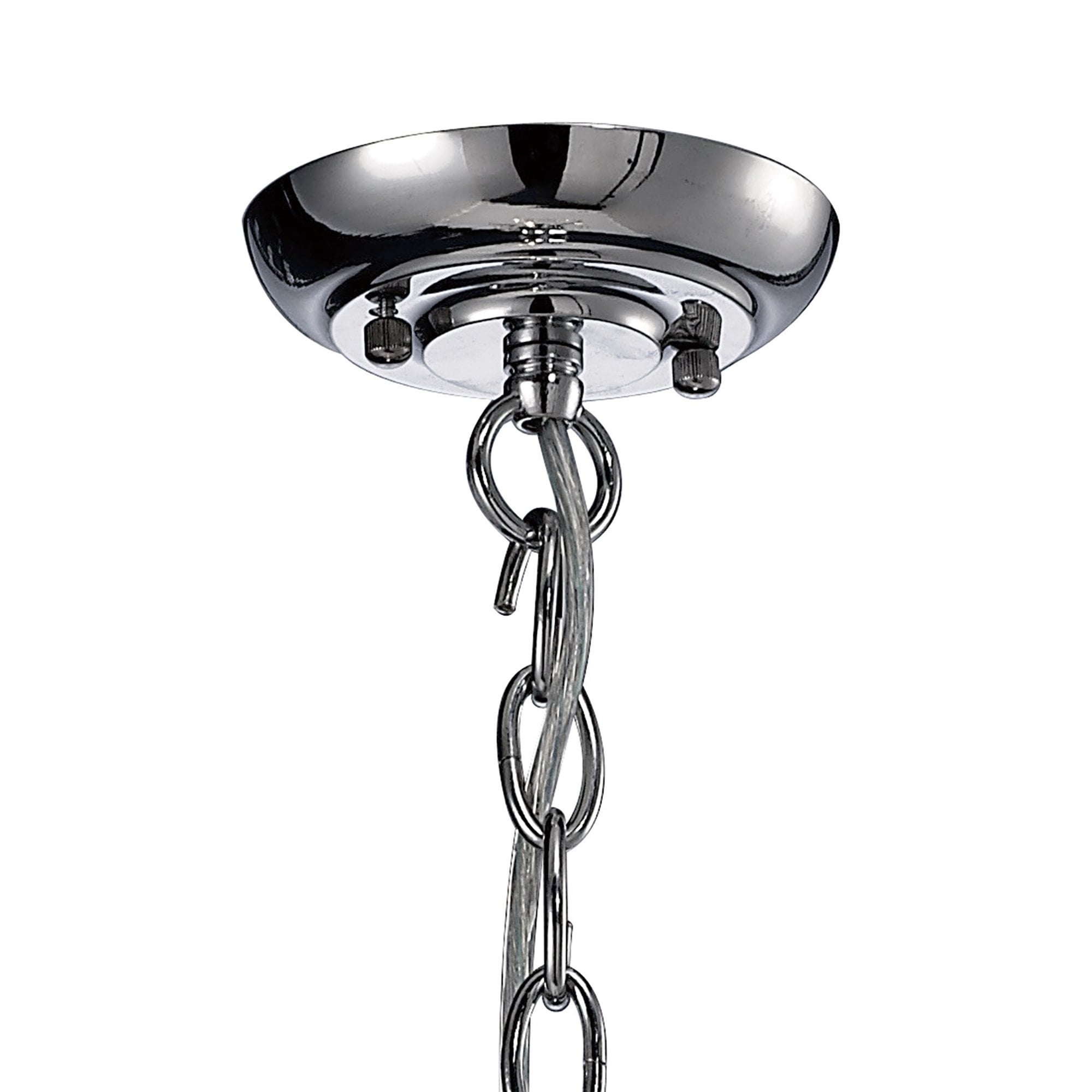 Diyas IL31072 Aubrey Pendant 3 Light Polished Chrome/Glass