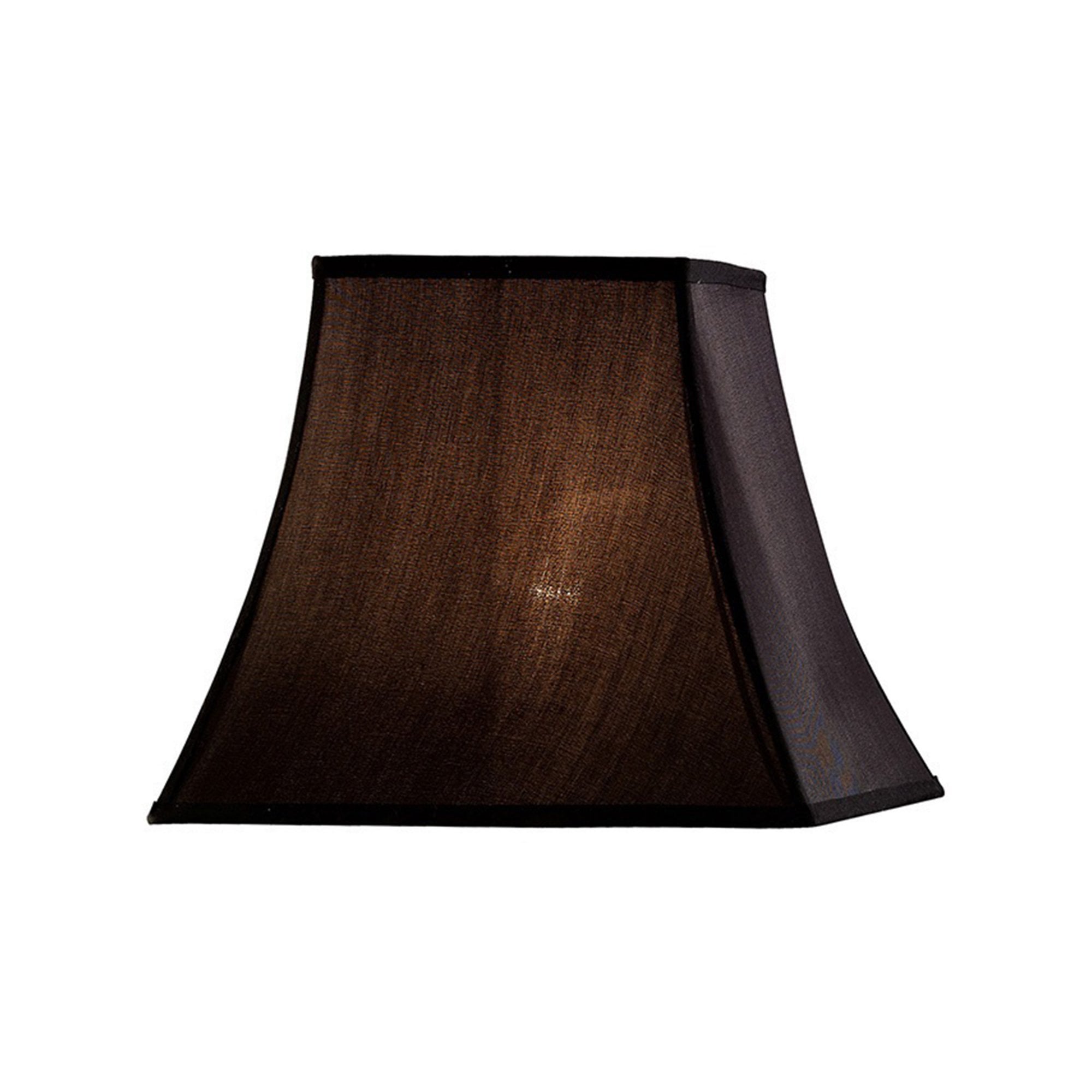 Diyas ILS20244 Contessa Square Shade - Black 19/35.5cm - Shade Only