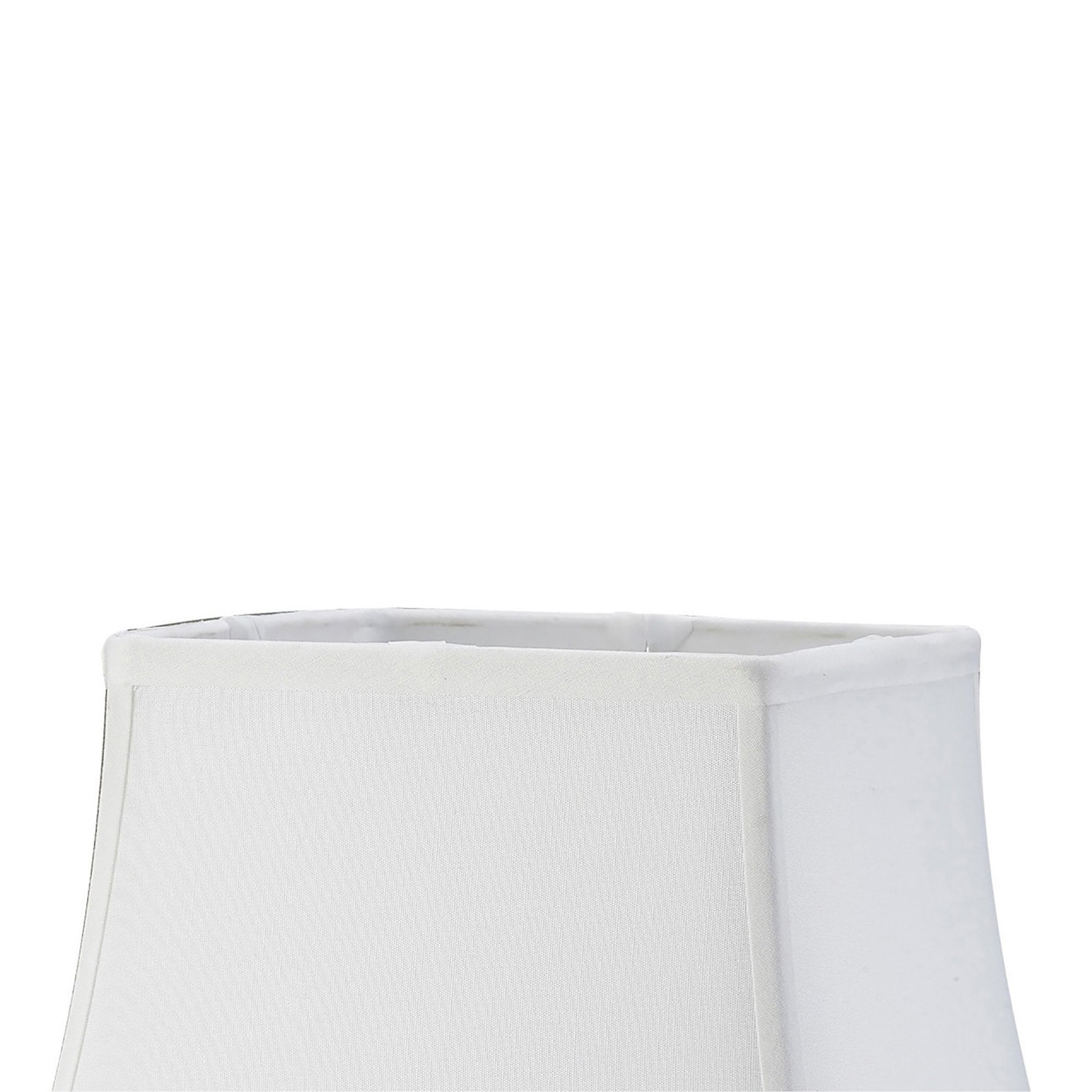 Diyas ILS20252 Contessa Square Small-Medium Shade - White 13/25.5cm - Shade Only