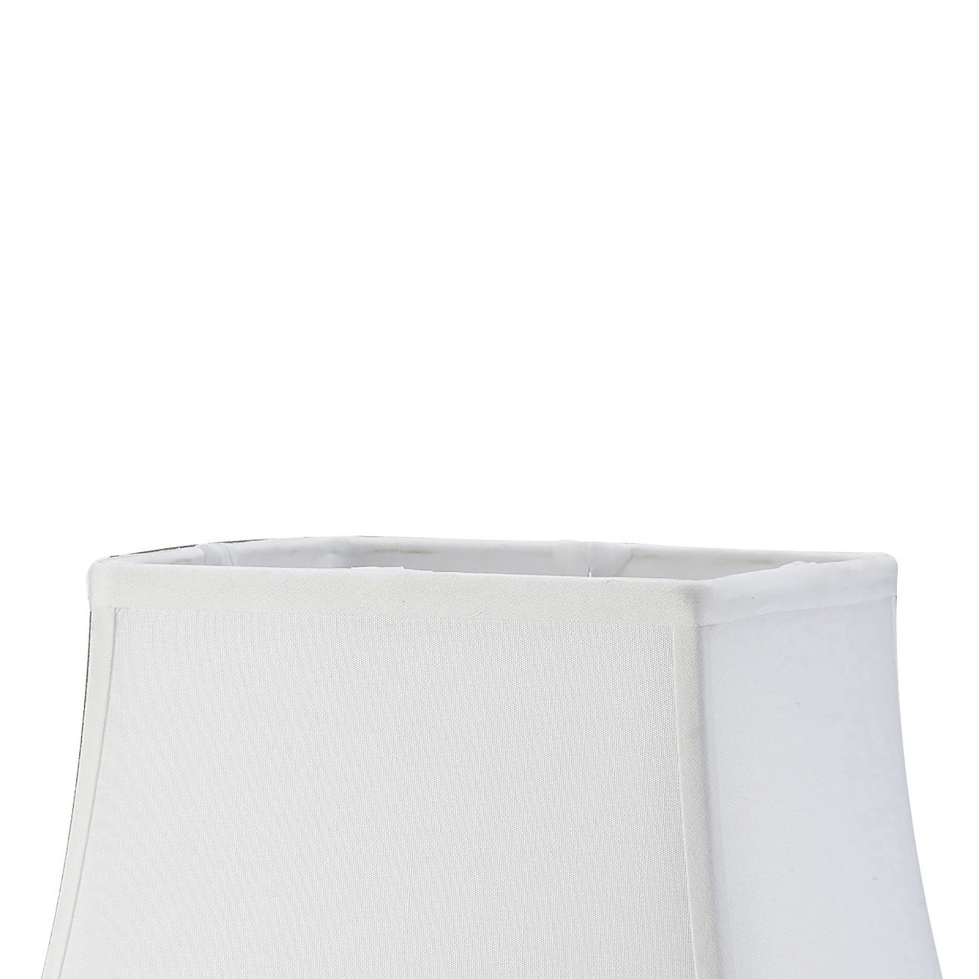 Diyas ILS20253 Contessa Square Medium Shade - White 16.5/30.5cm - Shade Only