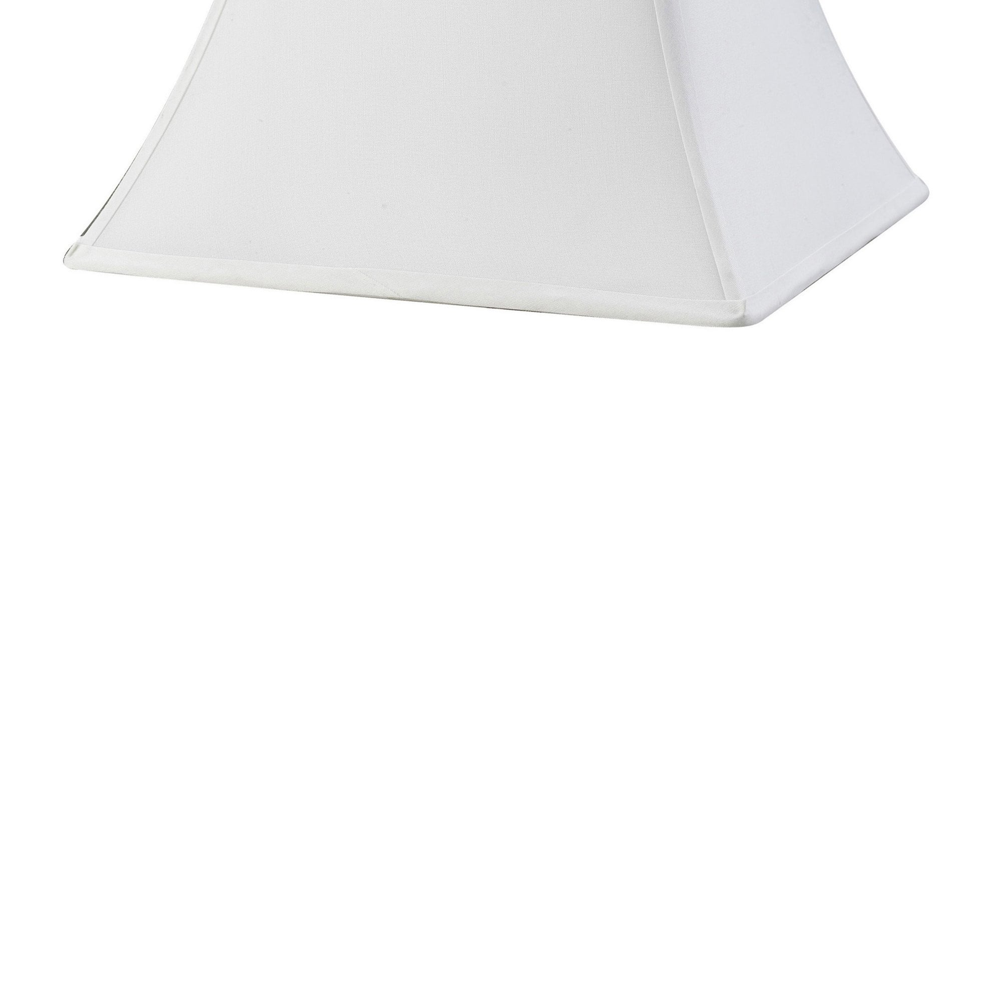 Diyas ILS20253 Contessa Square Medium Shade - White 16.5/30.5cm - Shade Only