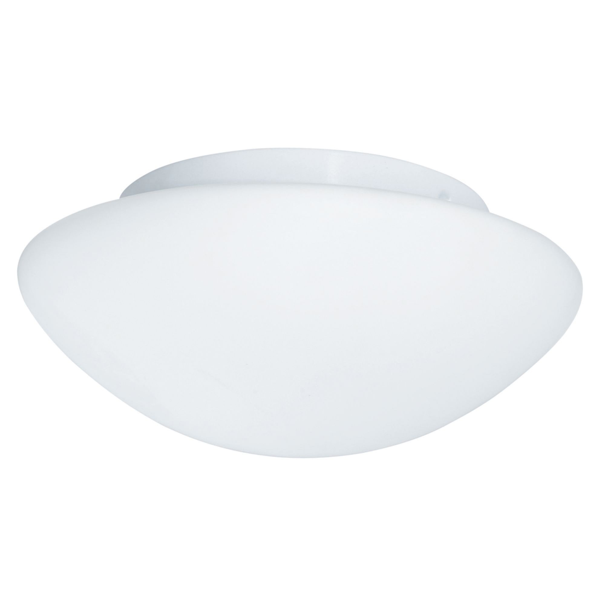 Searchlight Barmouth Bathroom Flush Fitting IP44 2 Light - White Opal Glass 28cm