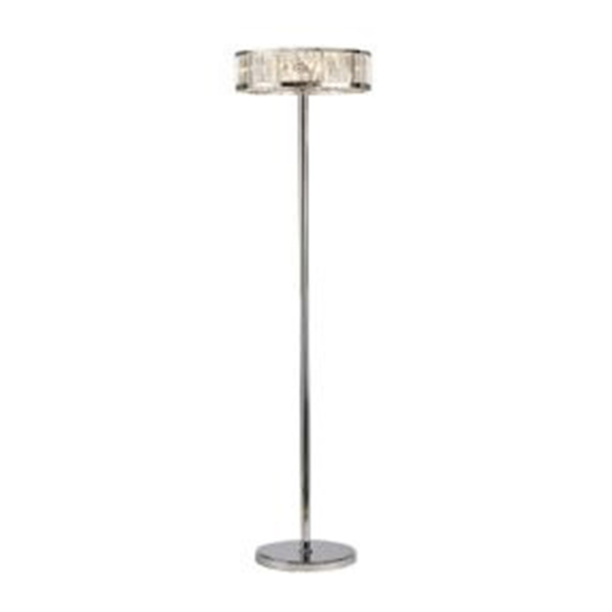 Diyas IL30177 Torre Floor Lamp 5 Light Polished Chrome/Crystal