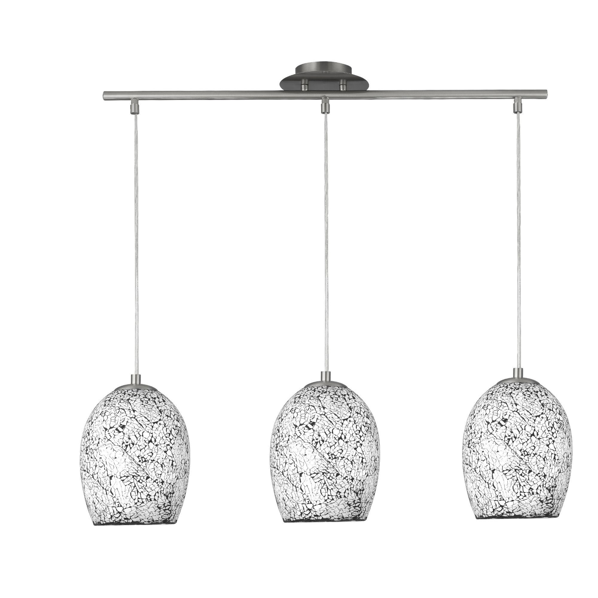 Searchlight Celia - 3 Light White Glass Pendant