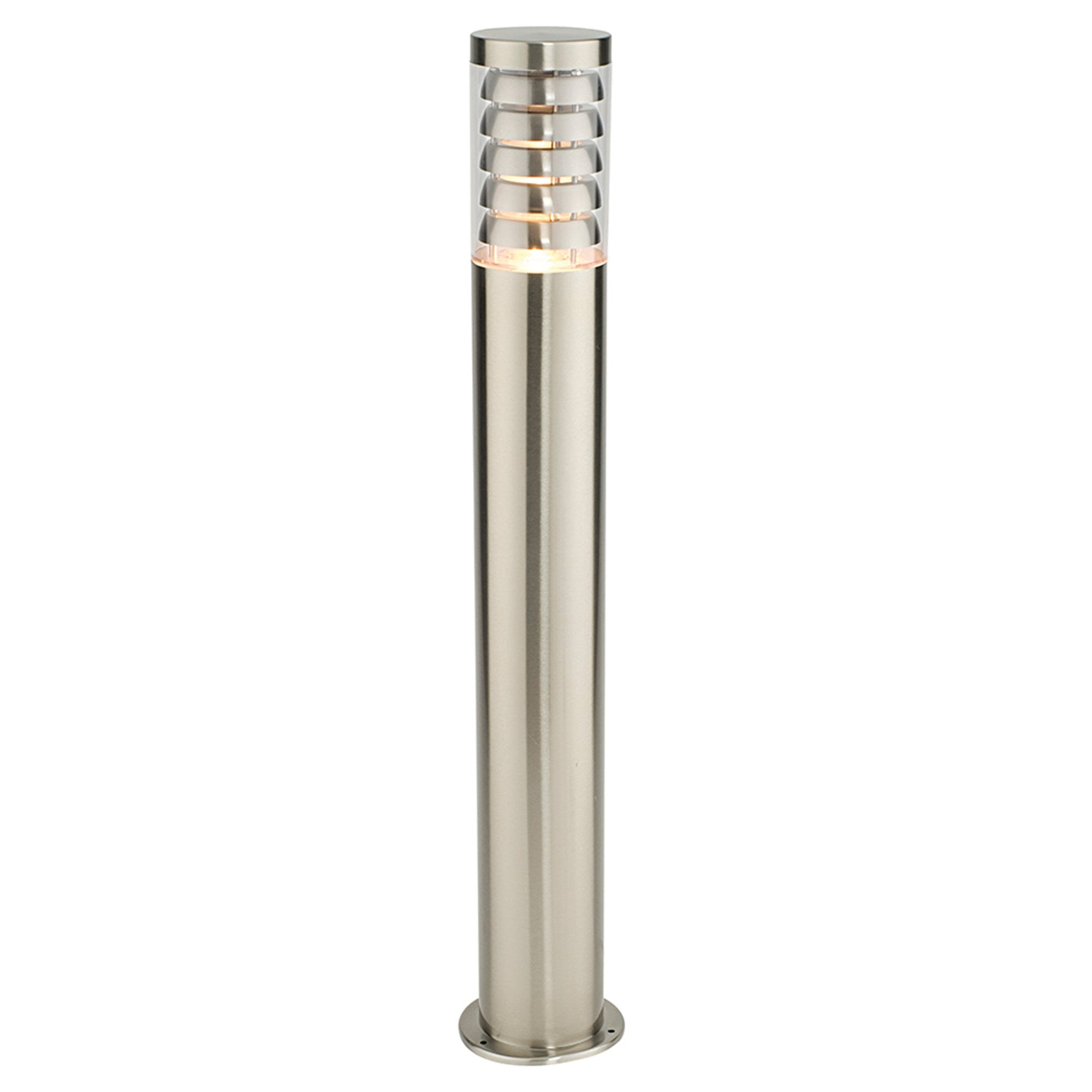 Saxby Tango Bollard IP44 - Brushed Stainless Steel - 800mm