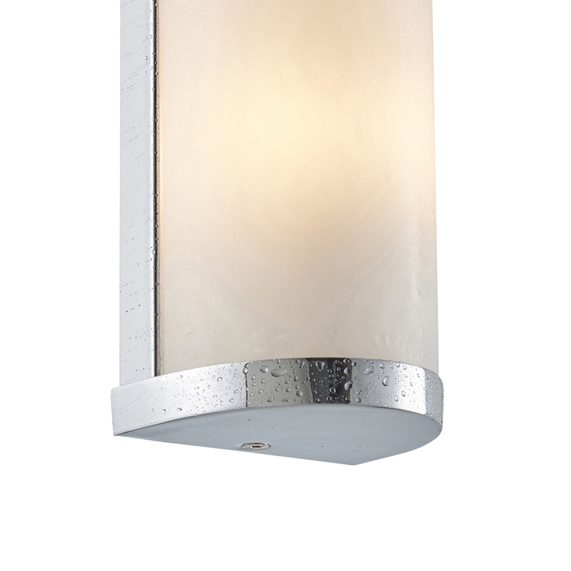 Saxby Ice 2 Light Wall Fitting IP44 - Chrome Plate