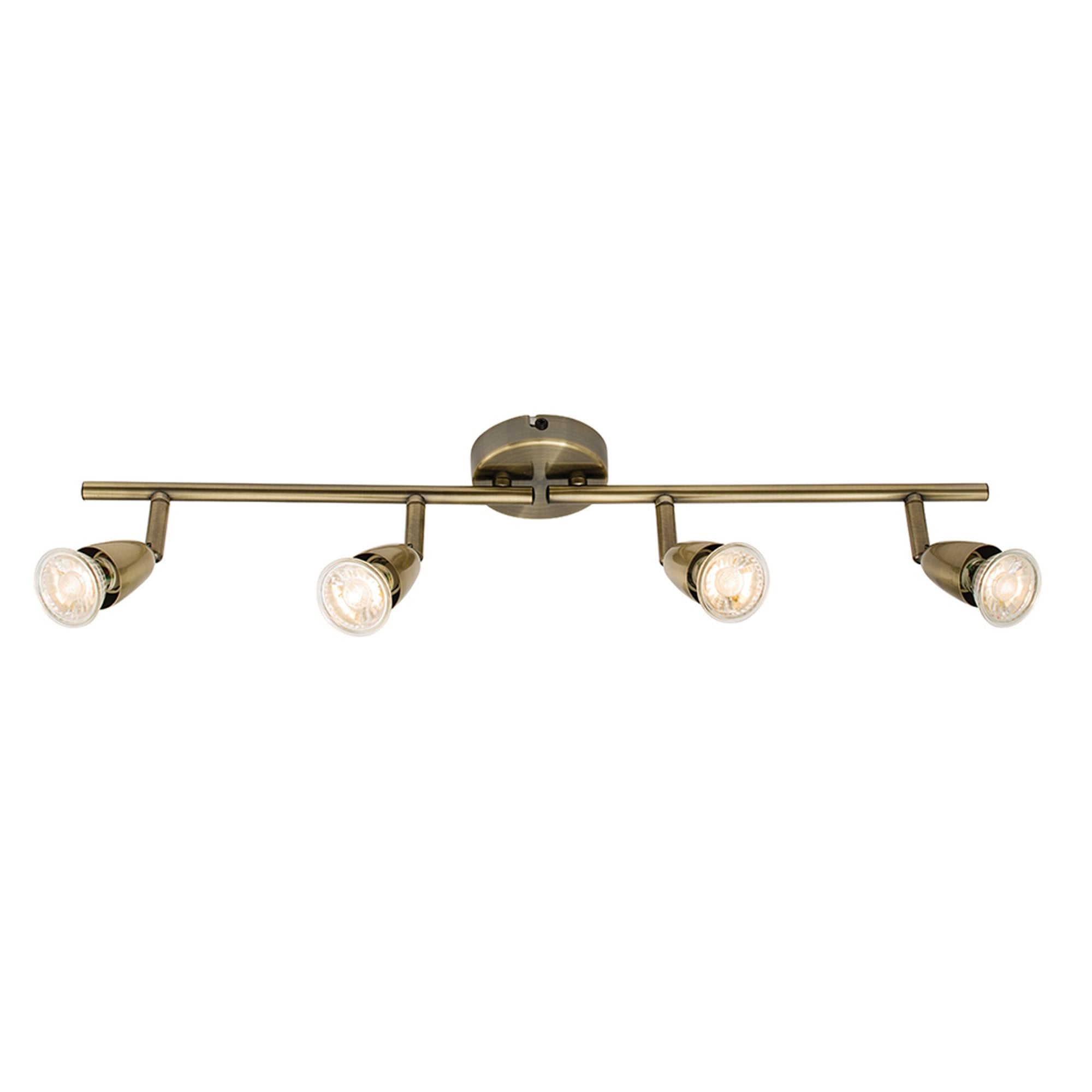 Saxby Amalfi 4 Light Bar Fitting - Antique Brass