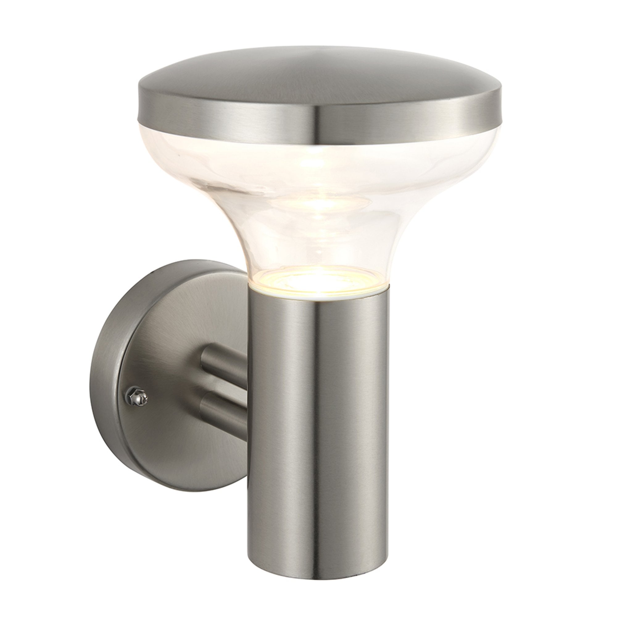Saxby Roko Single Light Wall Fitting IP44 - Marine Grade Brushed Stainless Steel