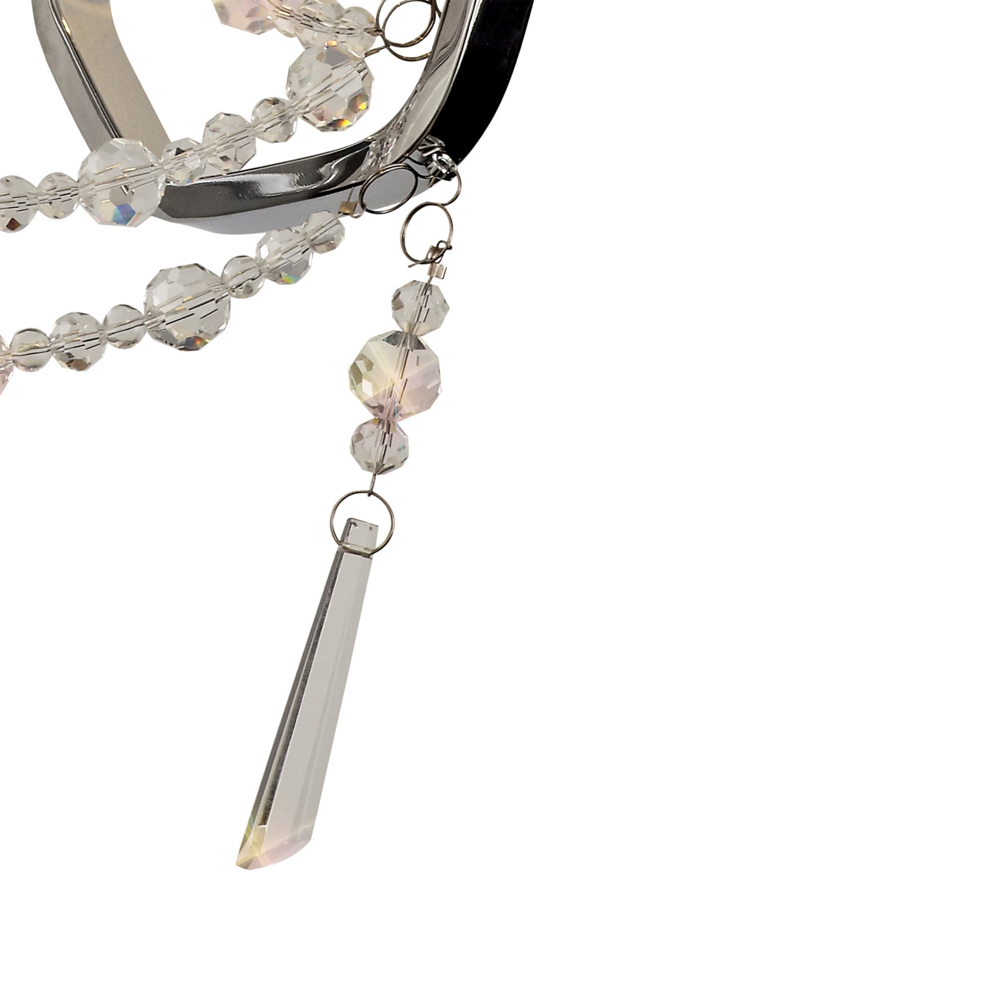 Diyas Armand Wall Lamp 2 Light E14 - Polished Chrome/Crystal