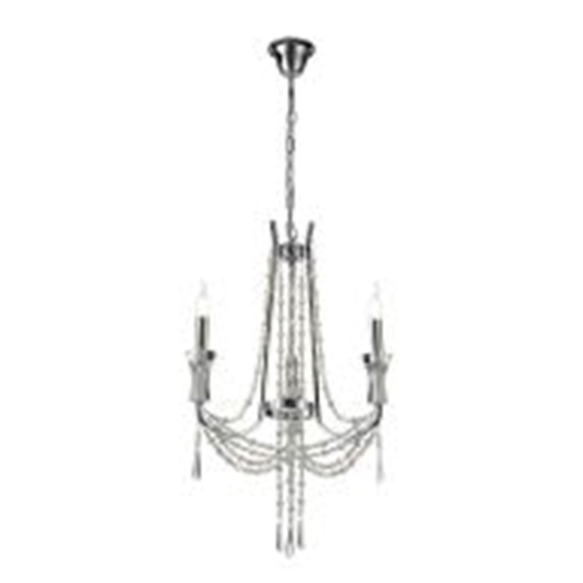Diyas Armand Pendant 3 Light E14 - Polished Chrome/Crystal