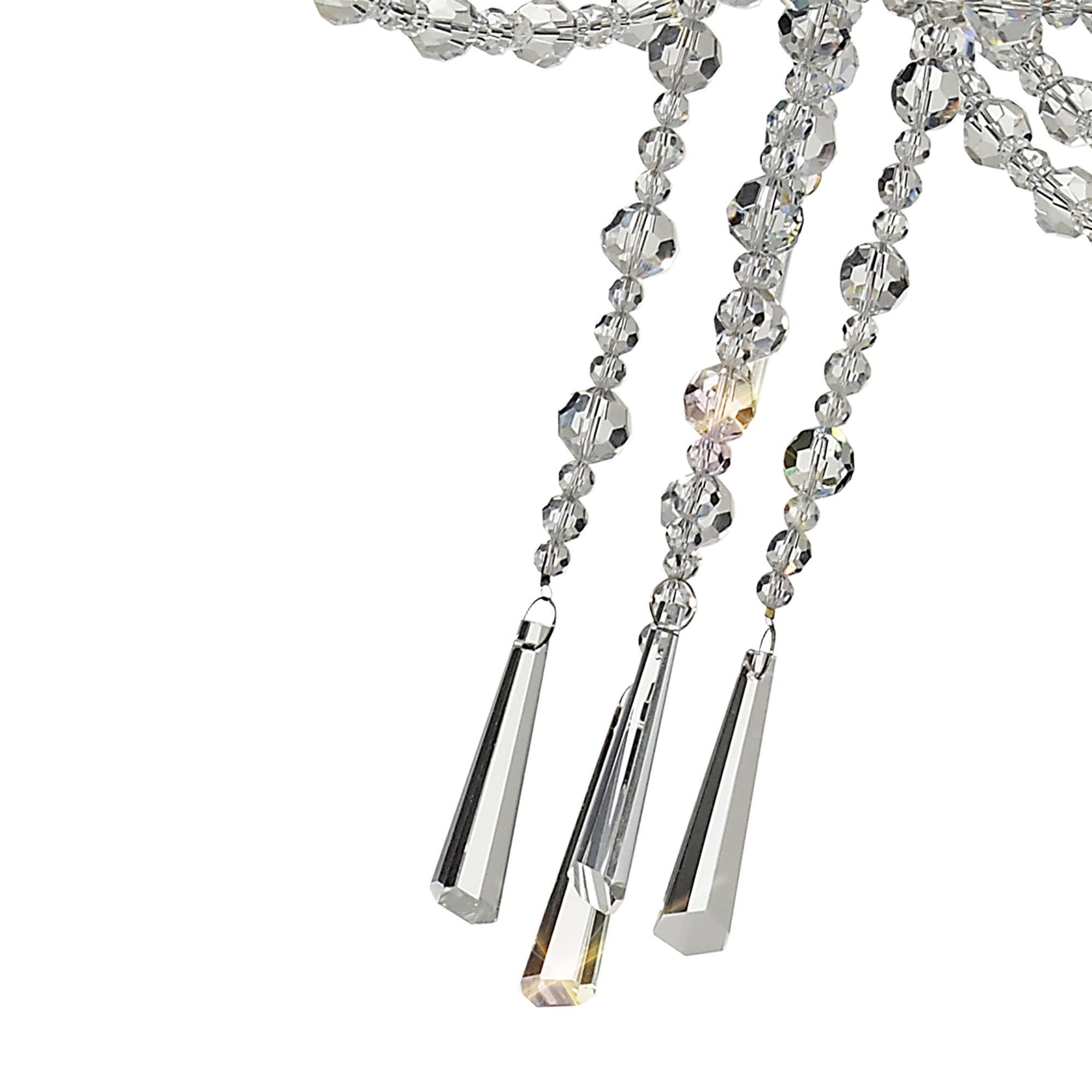 Diyas Armand Pendant 3 Light E14 - Polished Chrome/Crystal