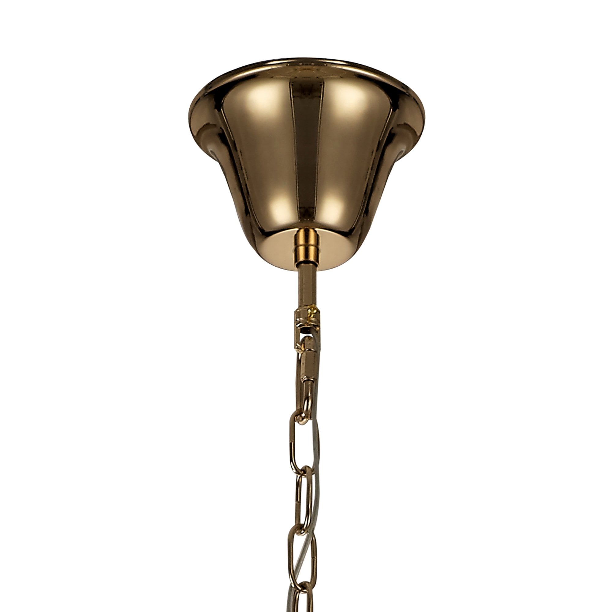 Diyas Armand Pendant 8 Light E14 - French Gold/Crystal