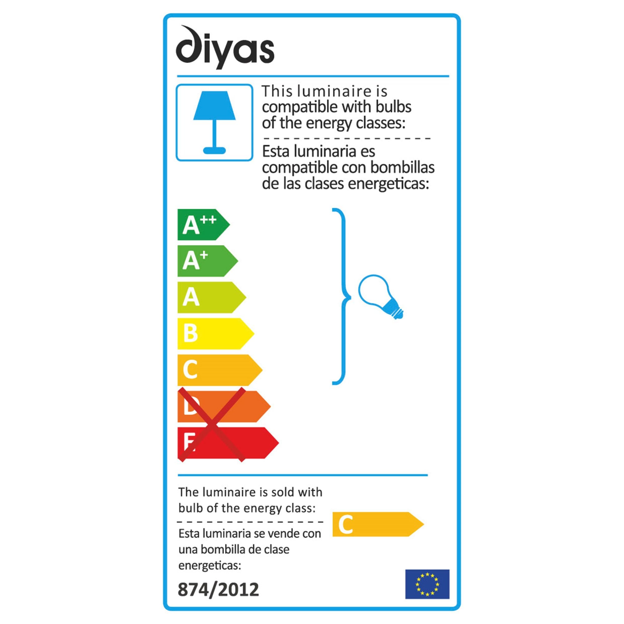 Diyas Ashton Floor Lamp 2 Light G9 - Satin Nickel/Crystal