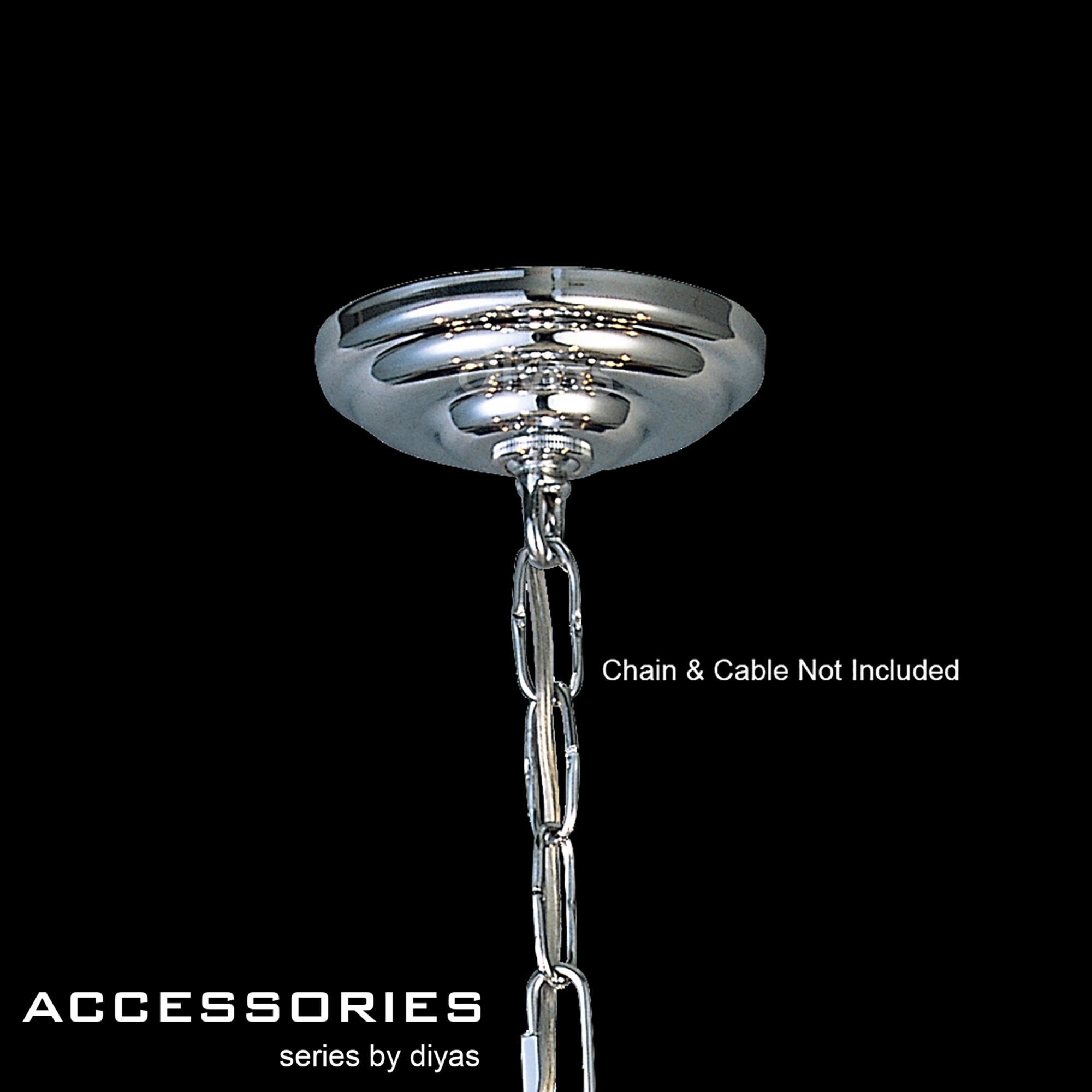 Diyas IL90001 Ceiling Plate And Bracket Polished Chrome