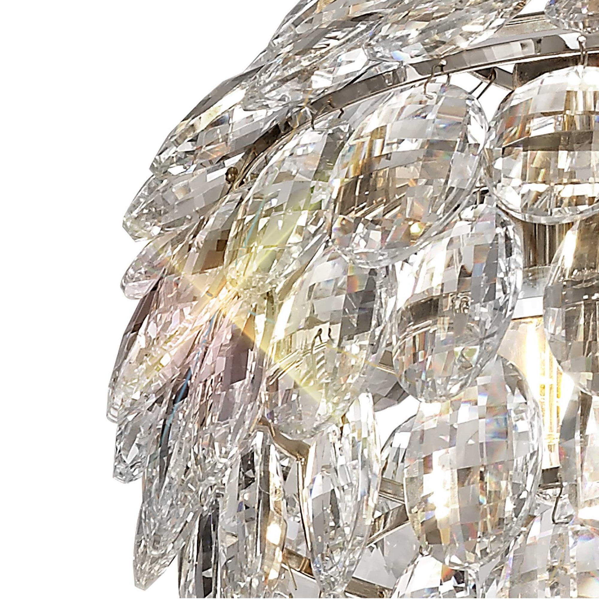 Diyas Coniston Pendant 3 Light E14 - Polished Chrome/Crystal