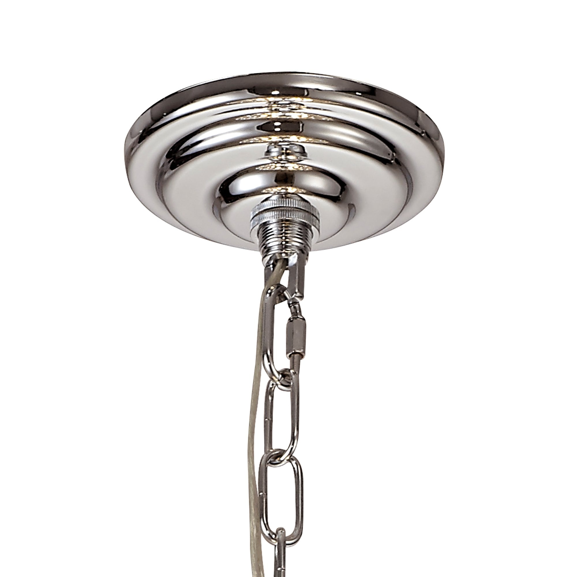 Diyas Coniston Pendant 6 Light E14 - Polished Chrome/Crystal