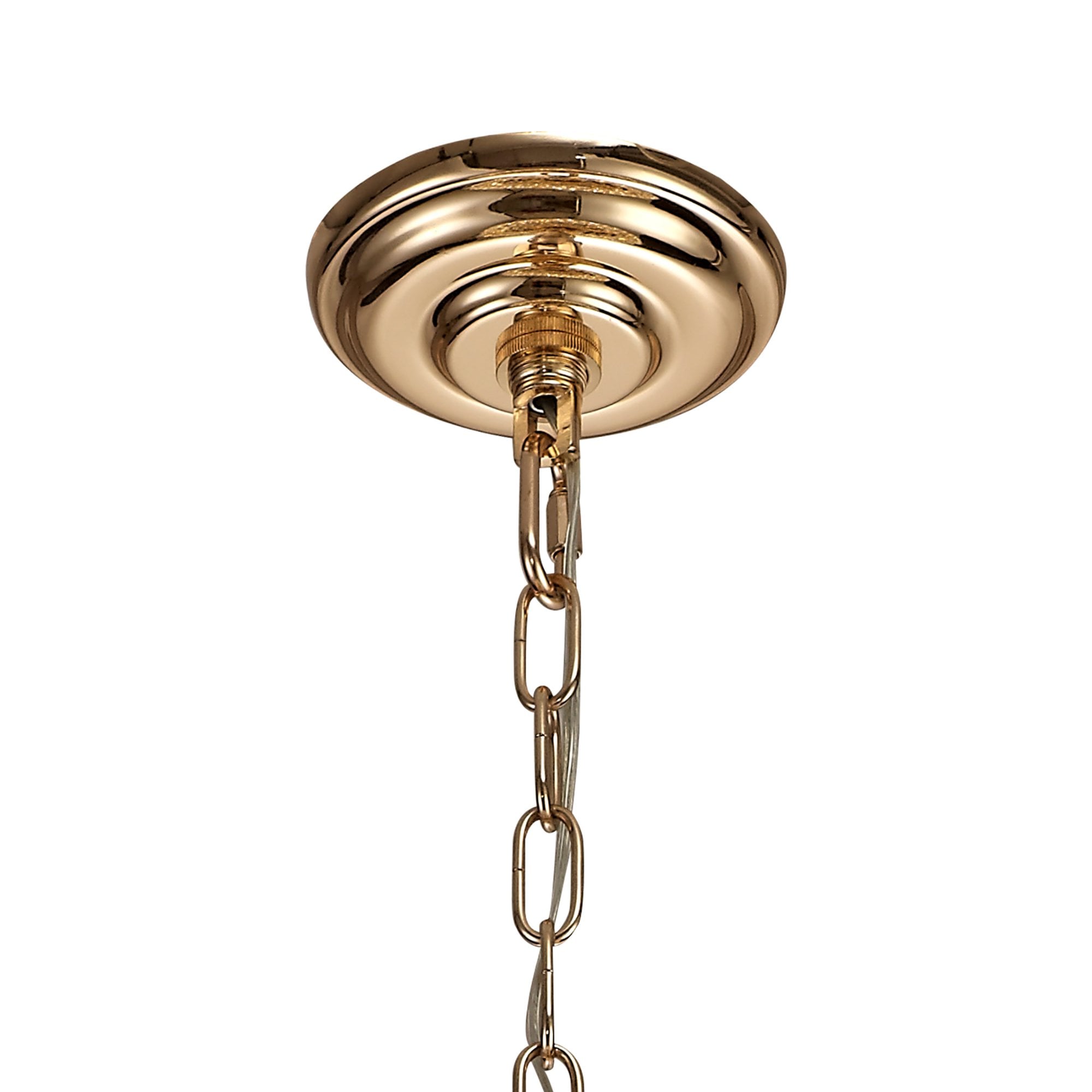 Diyas Coniston Pendant 9 Light E14 - French Gold/Crystal