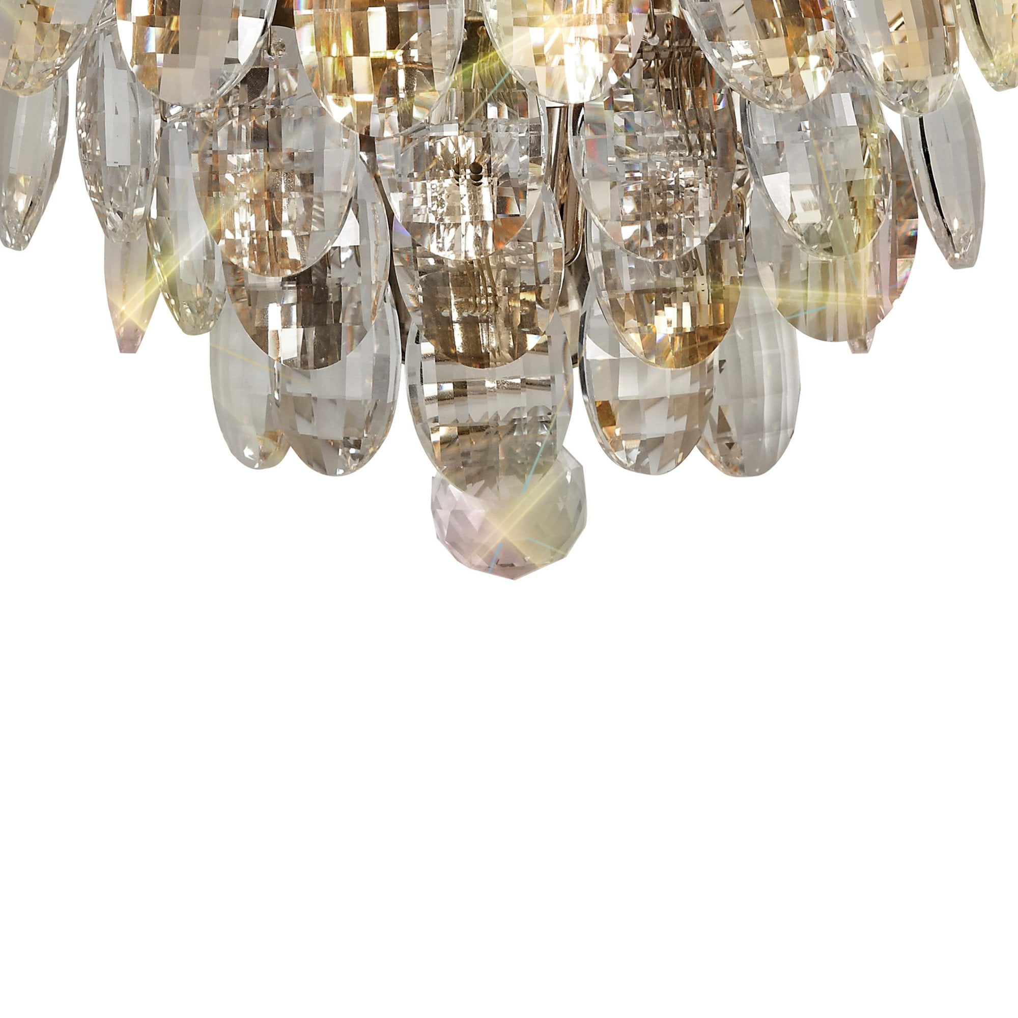 Diyas Coniston Wall Lamp Single Light E14 - Polished Chrome/Crystal