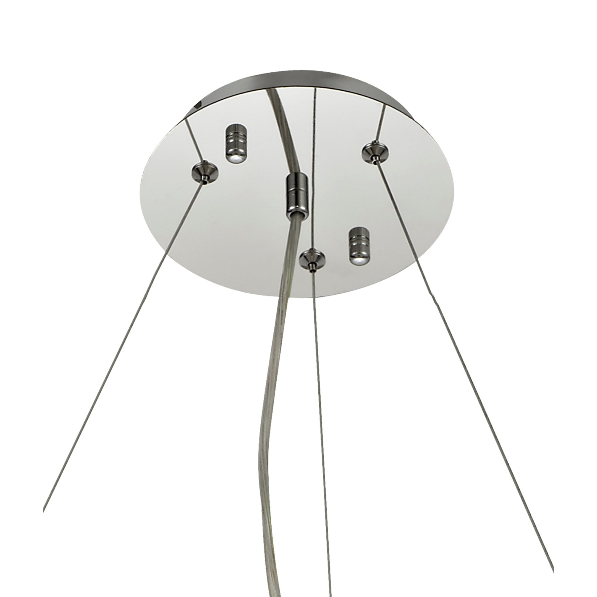 Diyas Empire 60cm Round Pendant Chandelier - Polished Chrome/Crystal