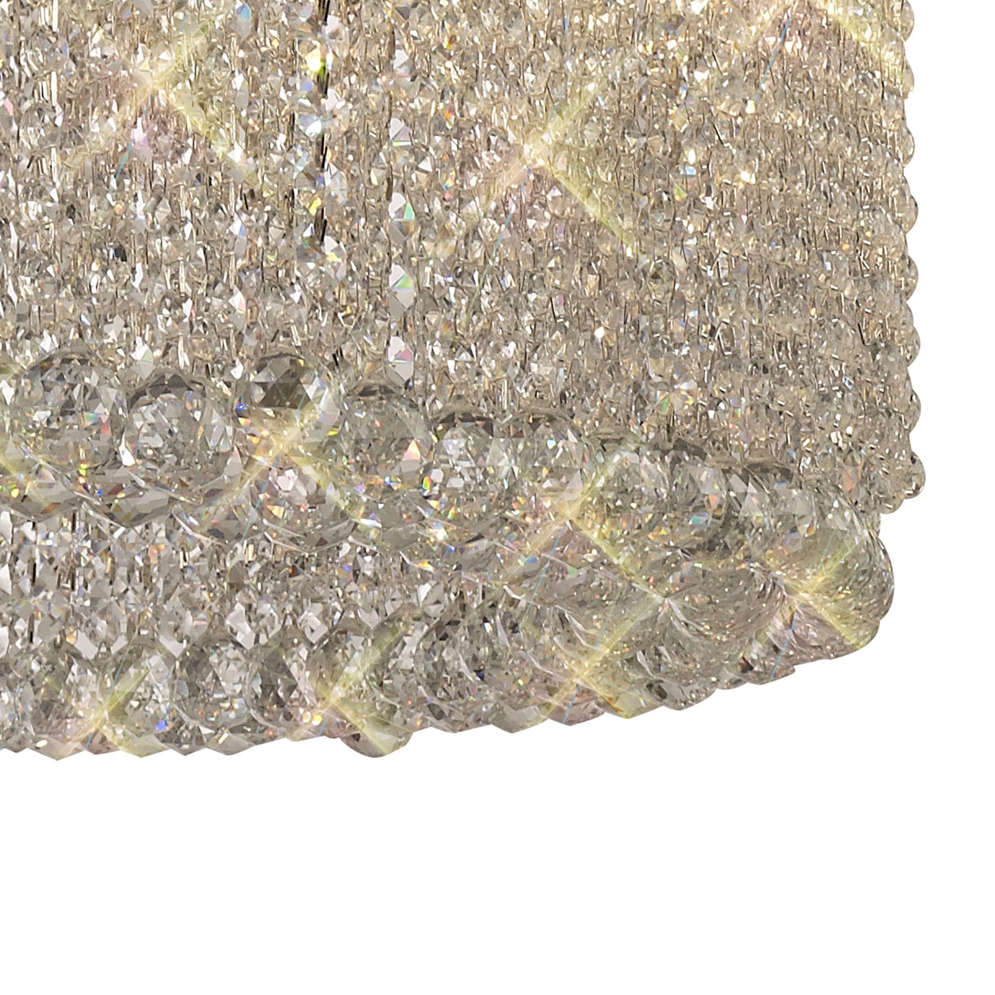 Diyas Empire 110cm Round Pendant Chandelier - Polished Chrome/Crystal