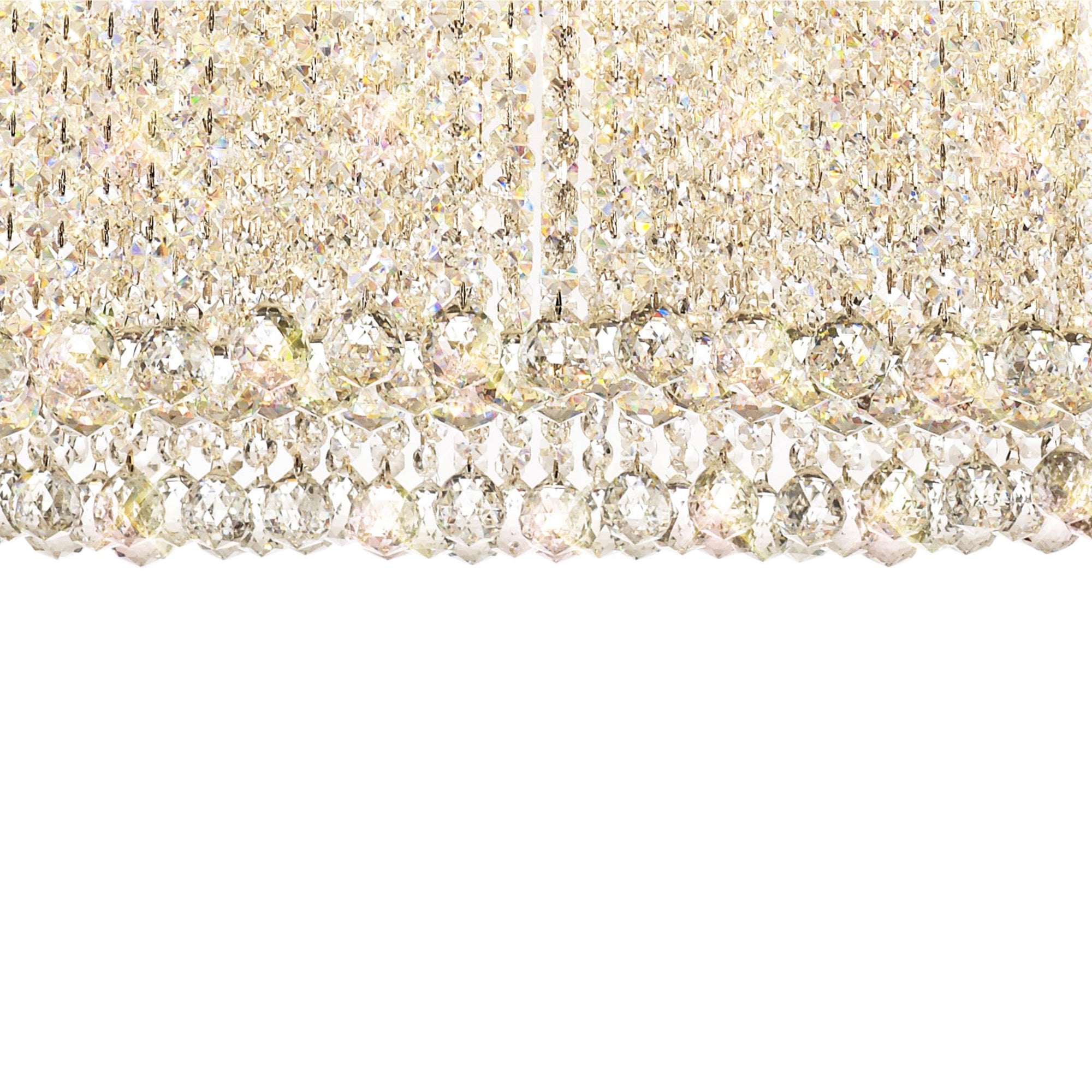 Diyas Empire 100x50cm Oval Pendant Chandelier - Polished Chrome/Crystal