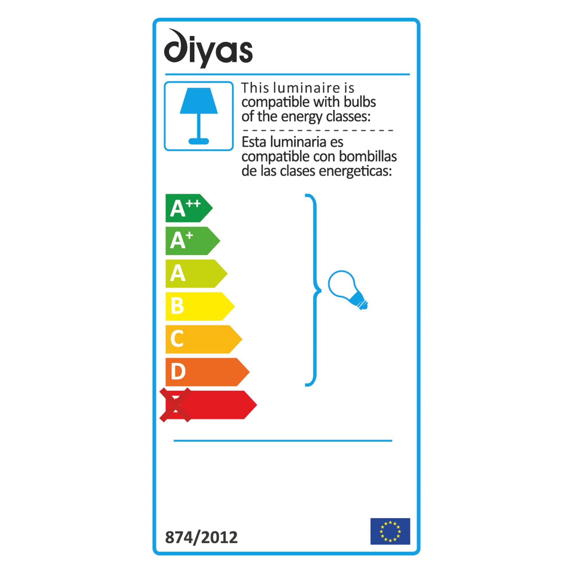 Diyas IL20601 Ellen Semi Ceiling 3 Light Satin Brass/Crystal