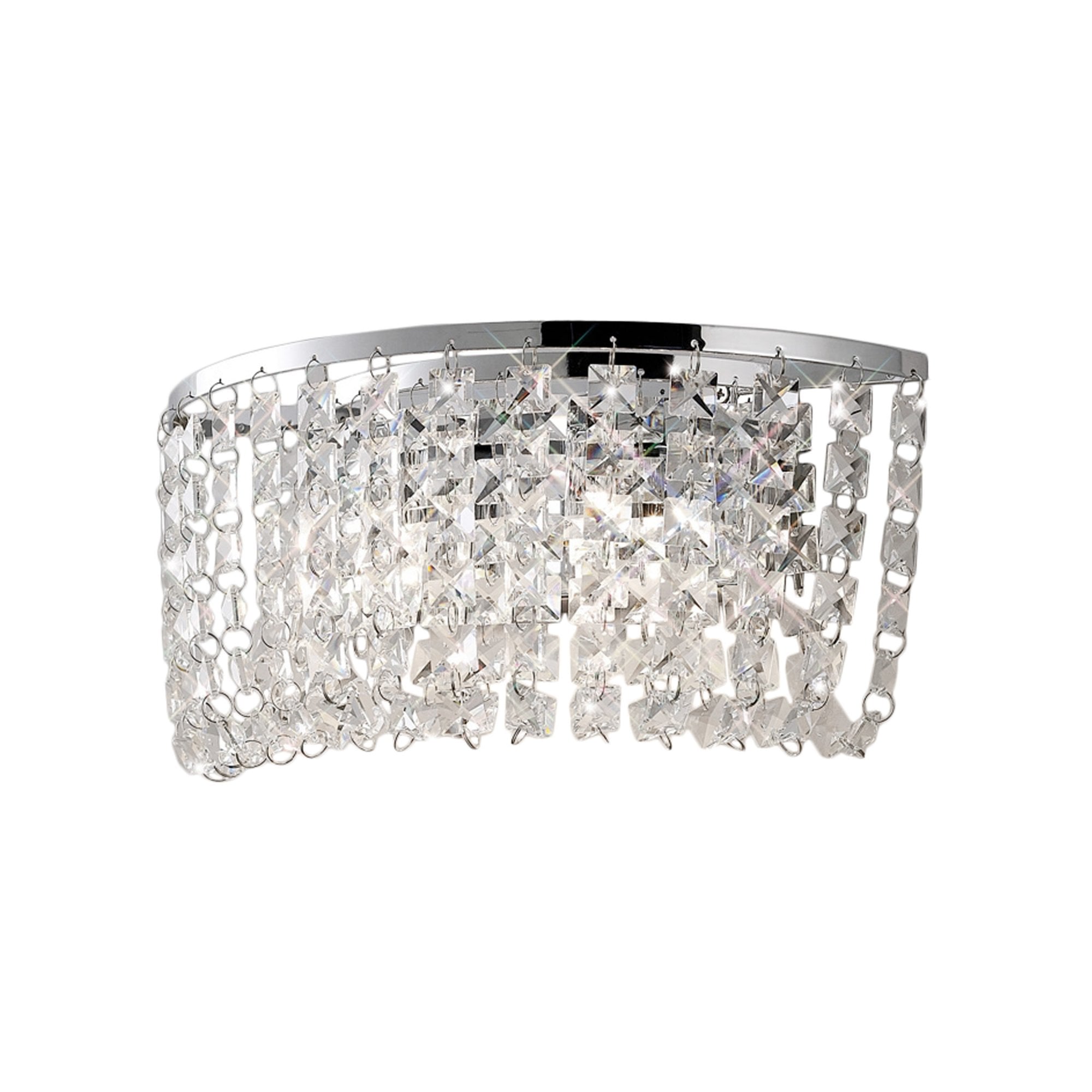 Diyas IL30052 Cosmos Wall Light Switched 2 Light Polished Chrome/Crystal