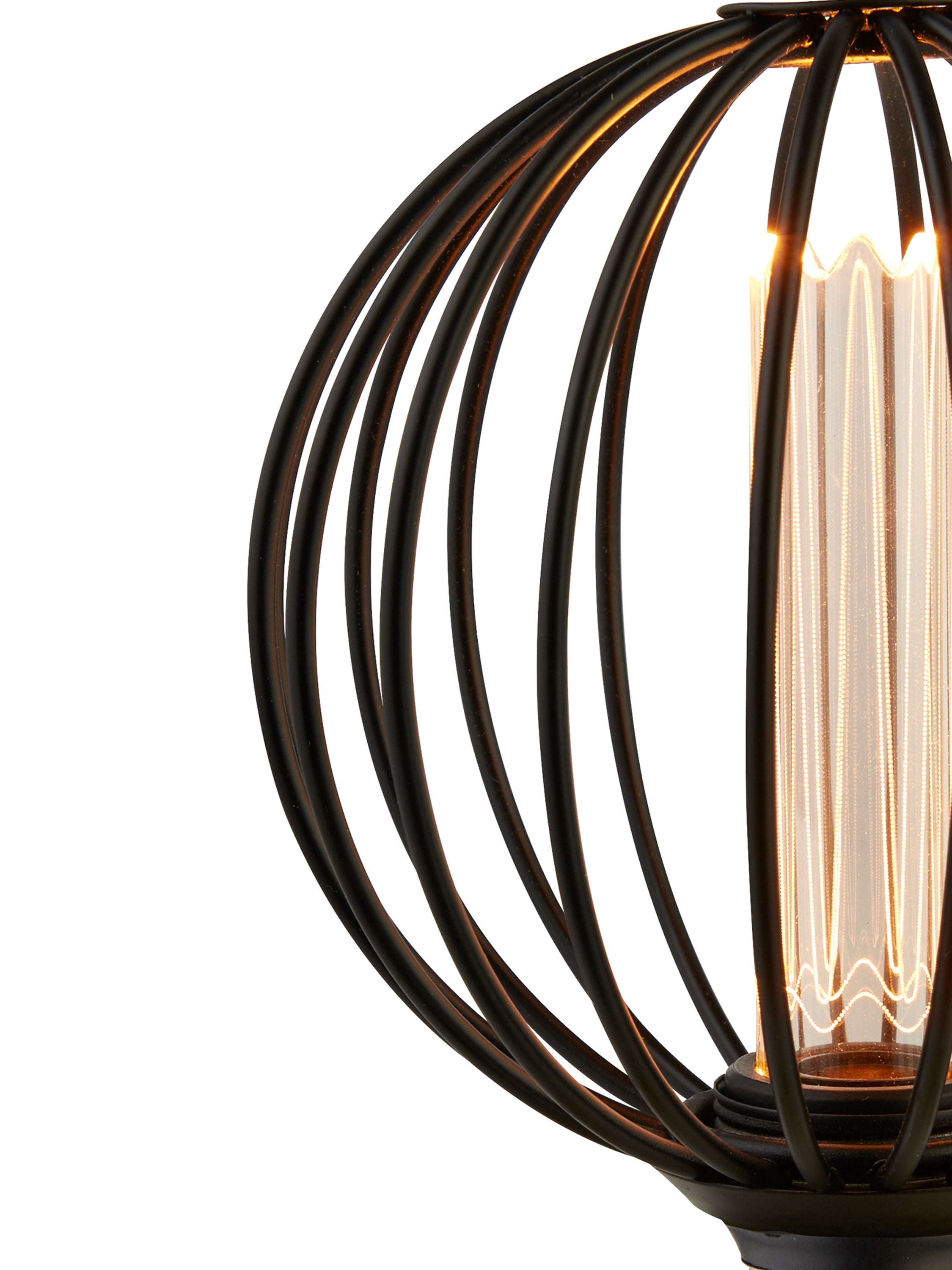 Searchlight E27 LED 3.5W Globe Lamp - 1800K - Dimmable - Black