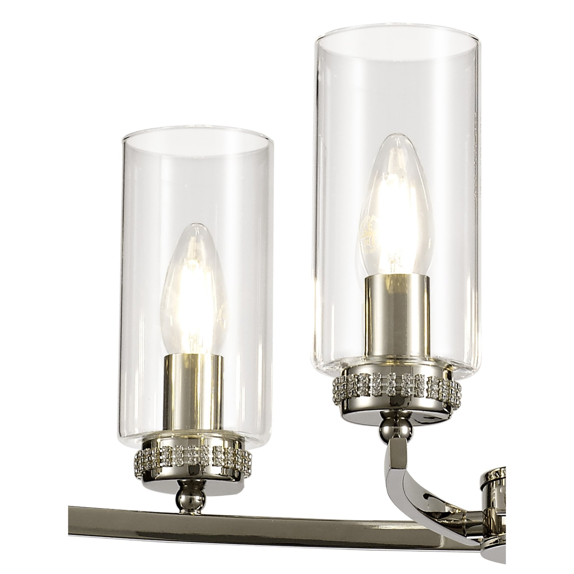 Fabula Heathcote 6 Light Rectangular Pendant/Semi-Flush Light - Polished Nickel