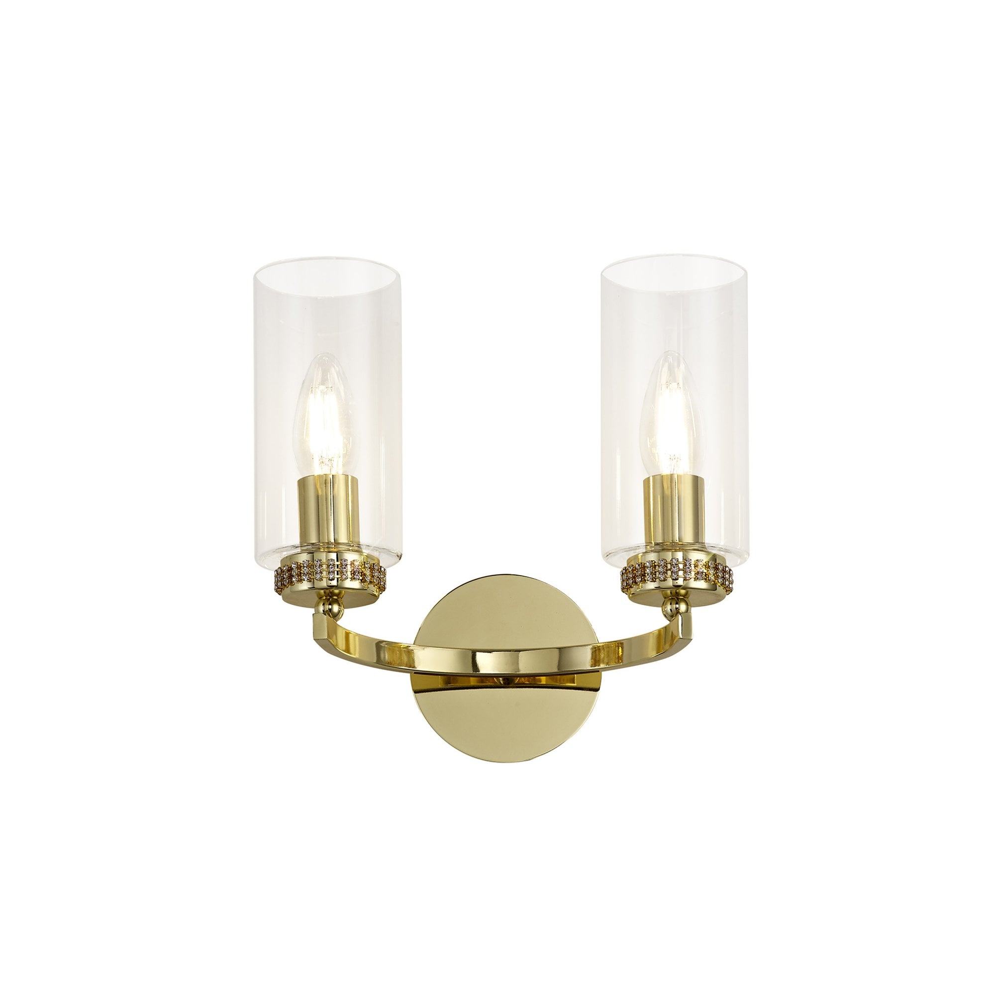 Fabula Heathcote 2 Light Wall Lamp - Polished Gold