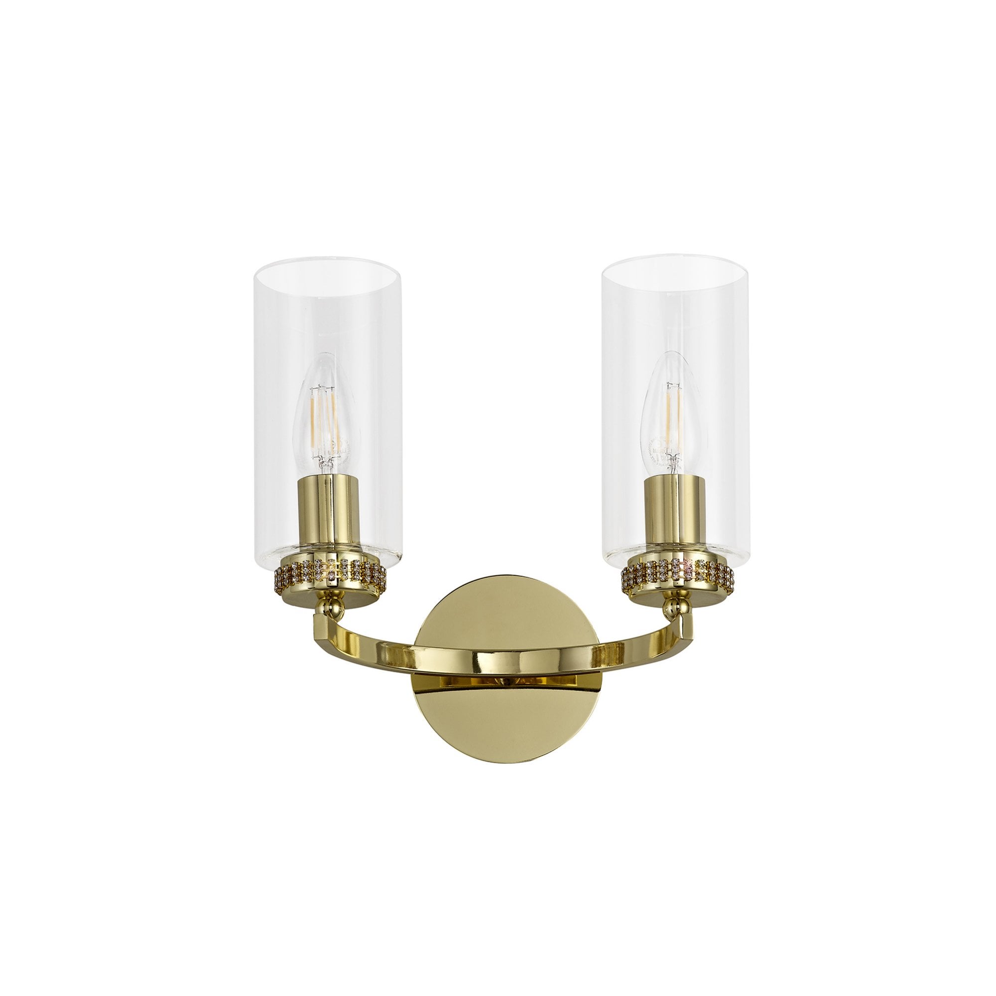 Fabula Heathcote 2 Light Wall Lamp - Polished Gold