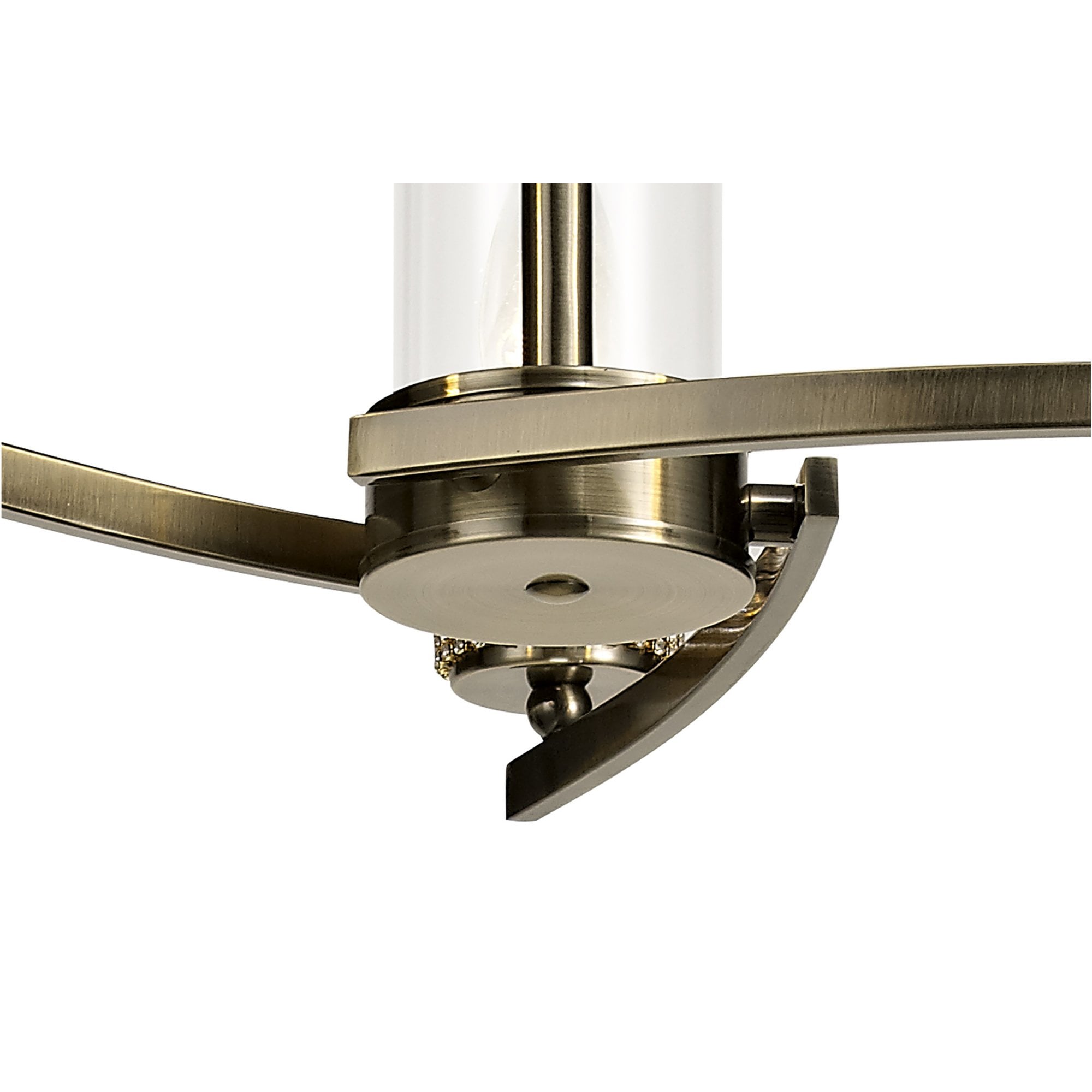 Fabula Heathcote 3 Light Pendant/Semi-Flush Light - Antique Brass