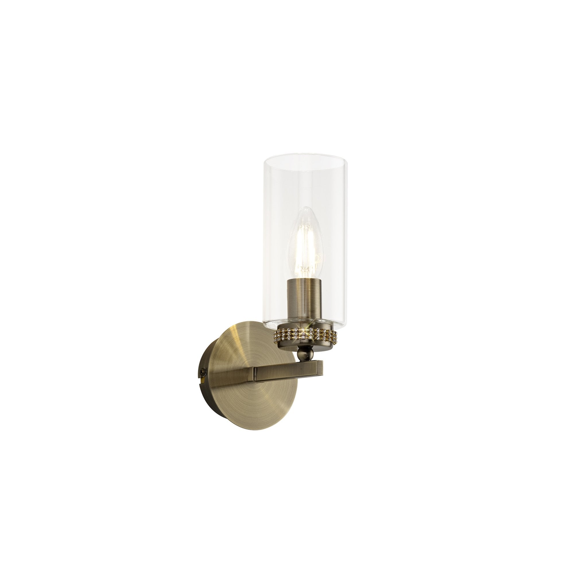 Fabula Heathcote Single Wall Lamp - Antique Brass